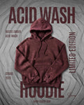 Rustic Ember Acid Wash Hoodie