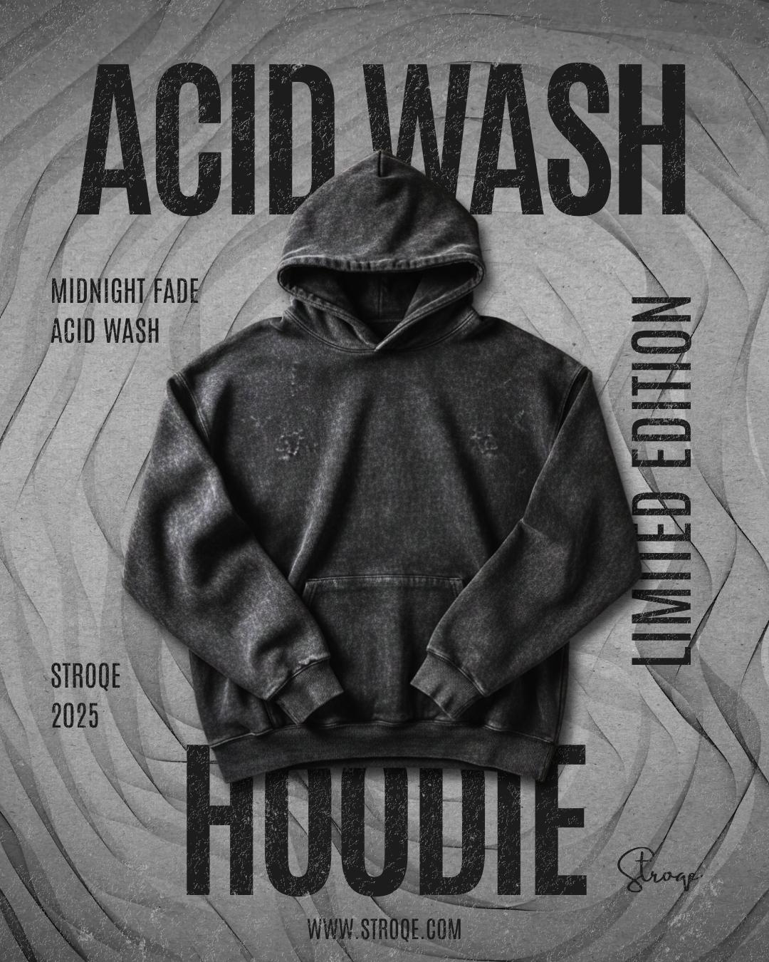 Midnight Fade Acid Wash Hoodie