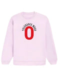 Light Pink 0 Tolerance Mood Typography Oversized Sweatshirt