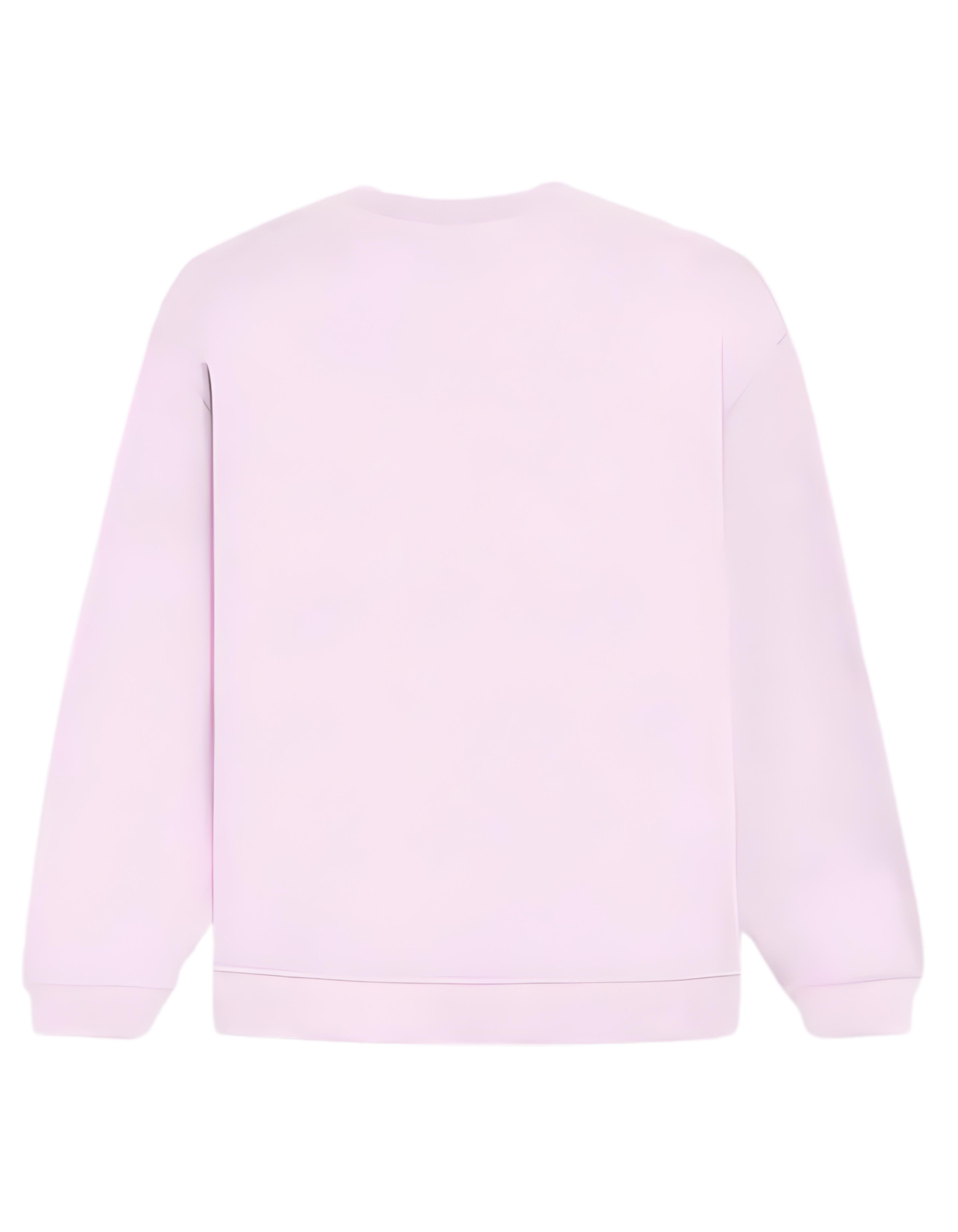 Light Pink 0 Tolerance Mood Typography Oversized Sweatshirt