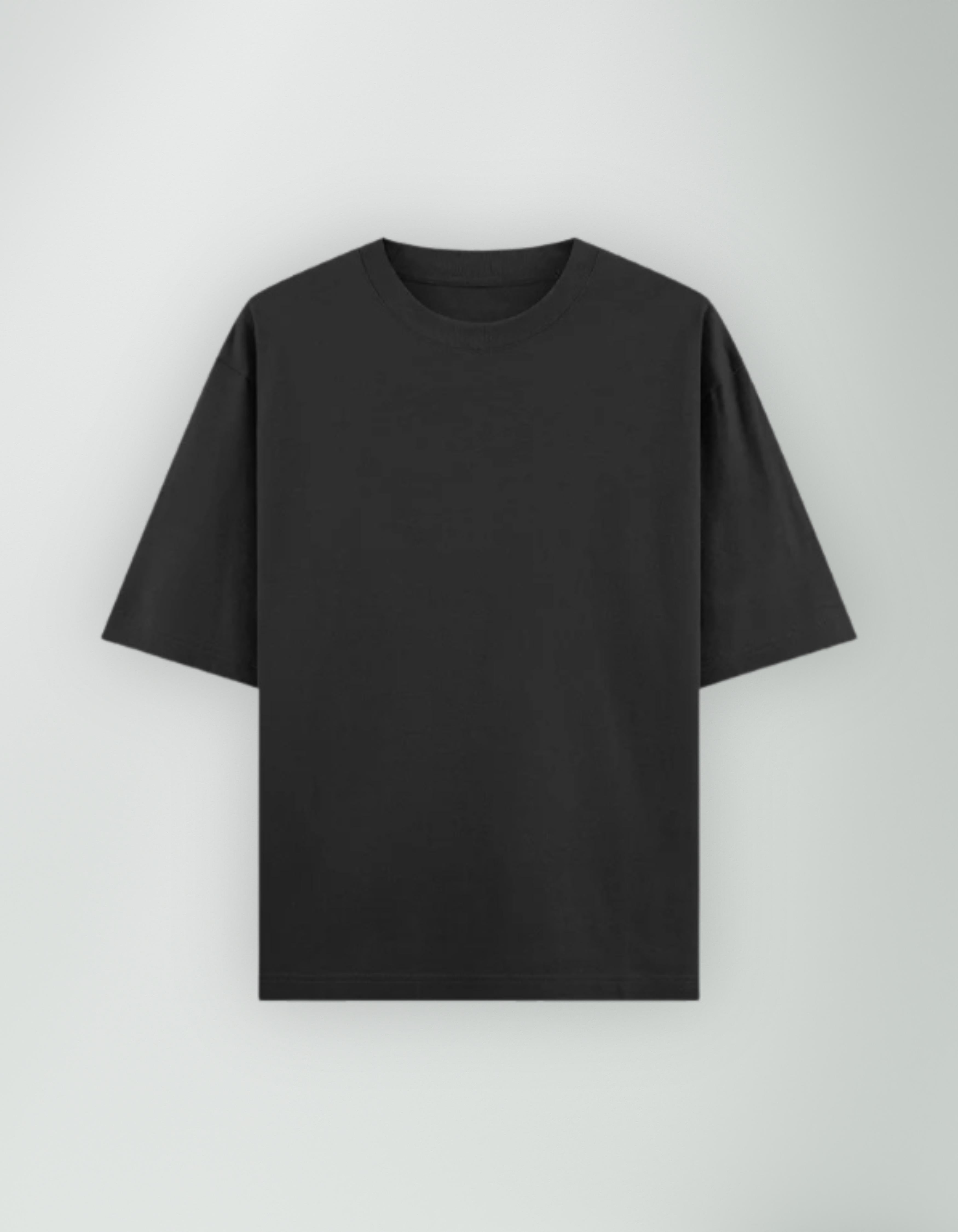 Black Fortune Oversized Printed T-Shirt