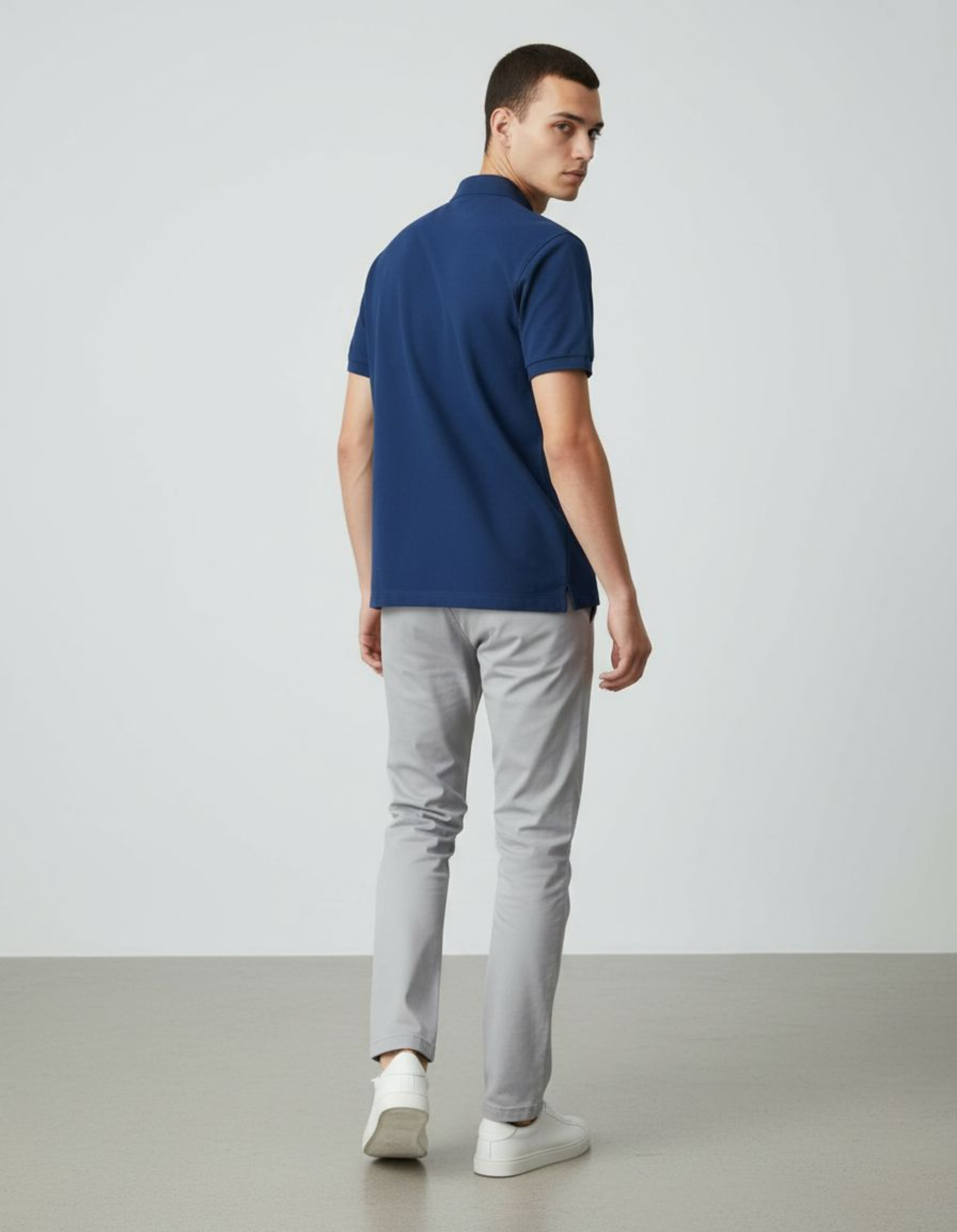 Solid Royal Blue Regular Fit Polo T-Shirt