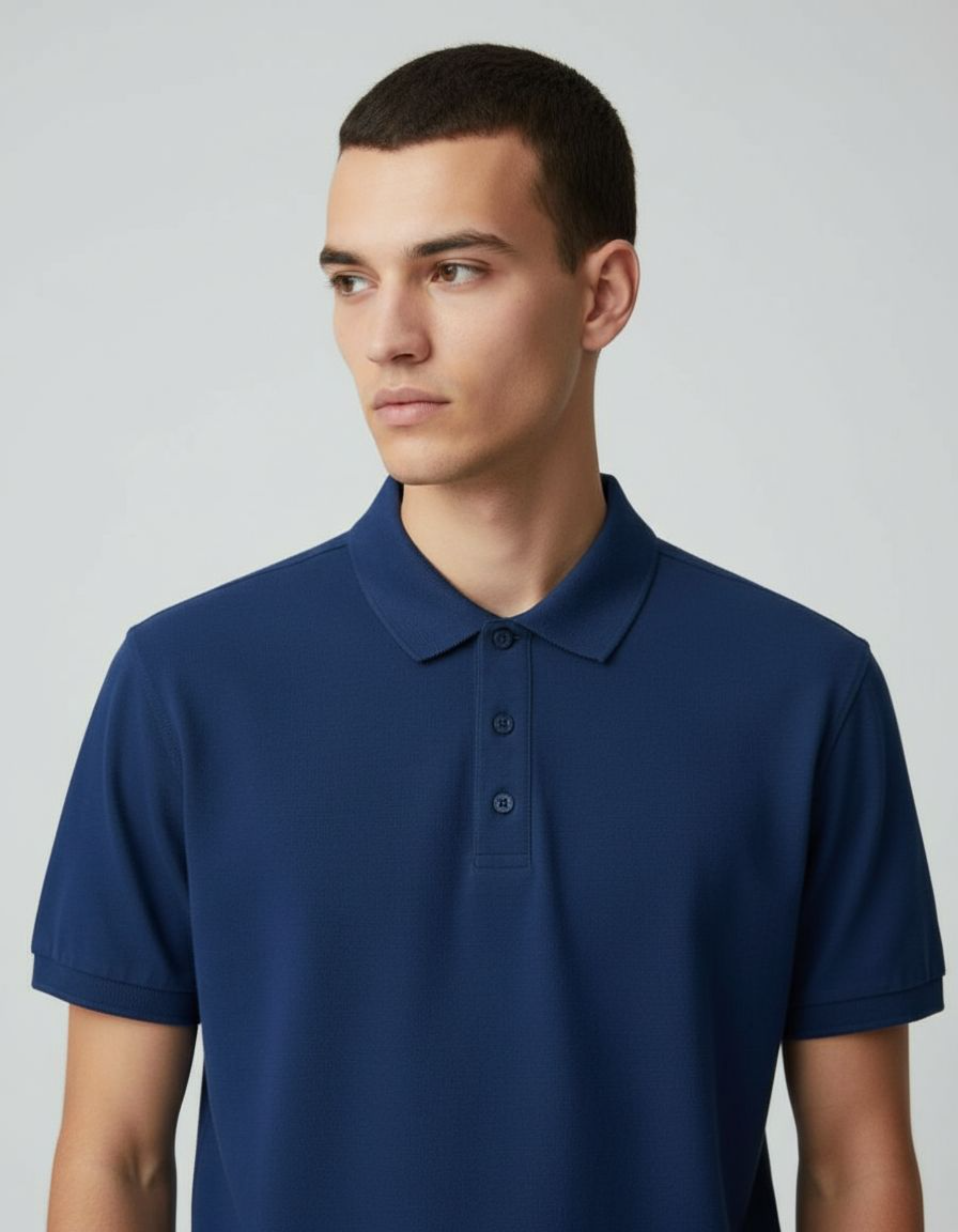 Solid Royal Blue Regular Fit Polo T-Shirt