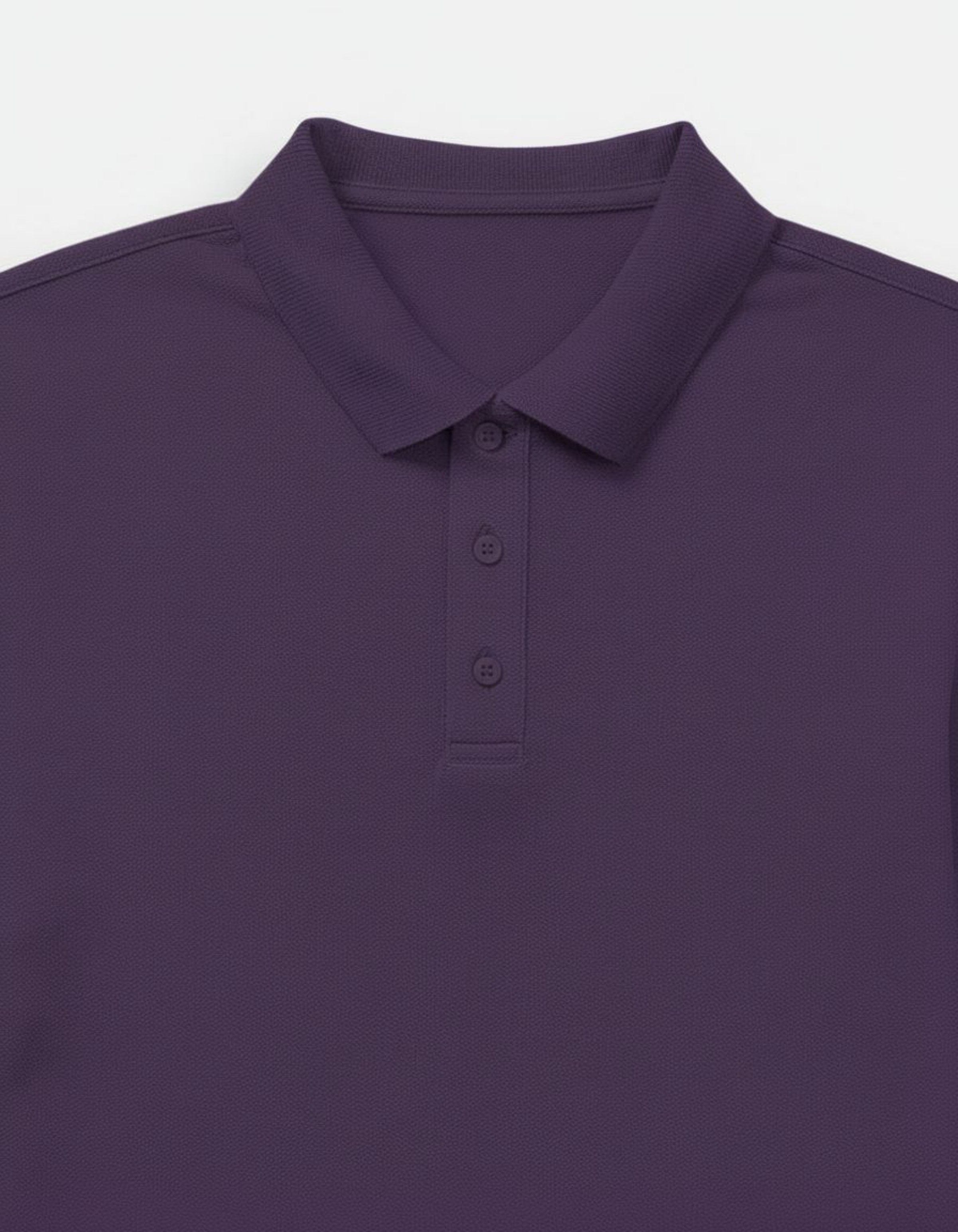 Solid Purple Regular Fit Polo T-Shirt