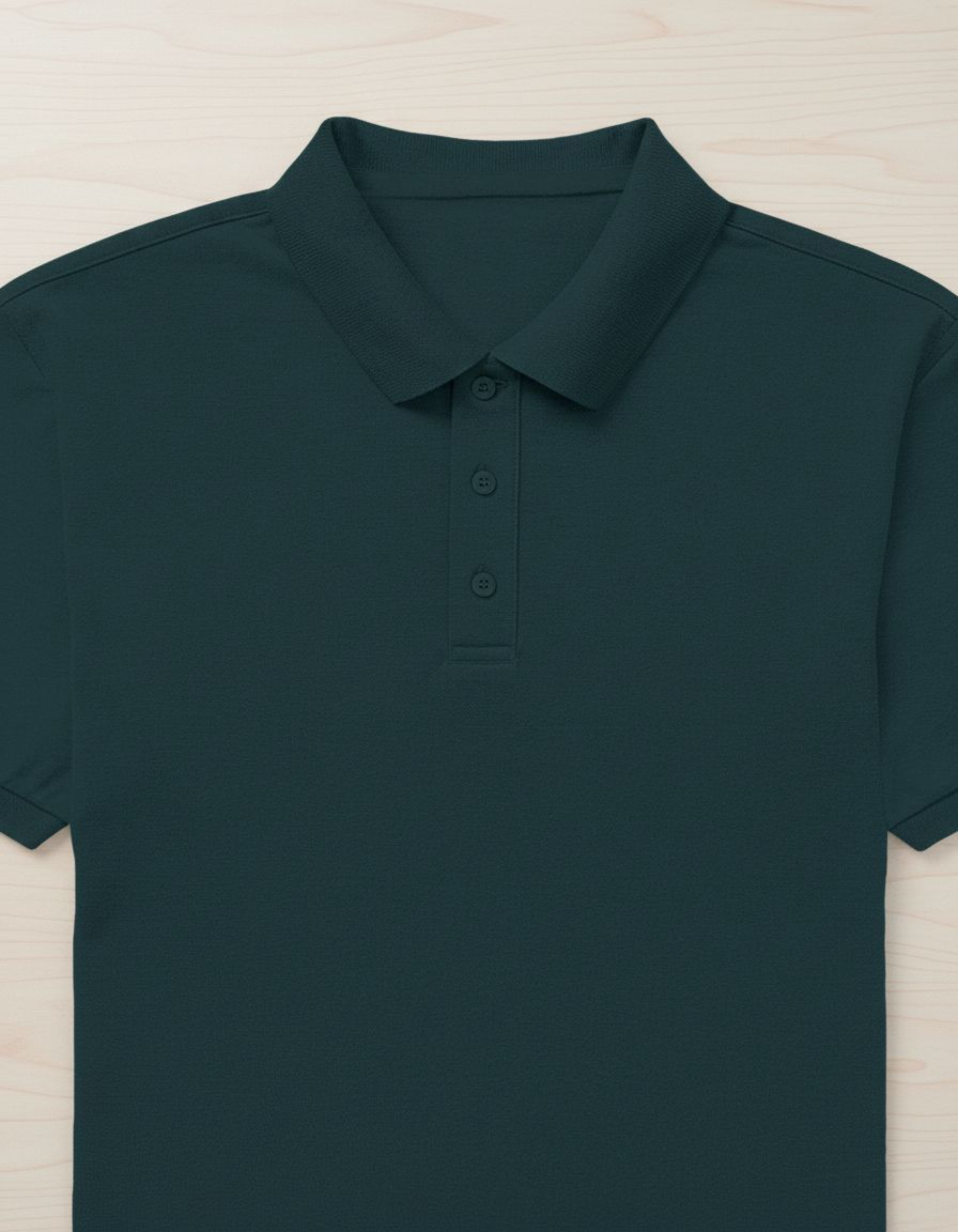 Solid Petrol Blue Regular Fit Polo T-Shirt