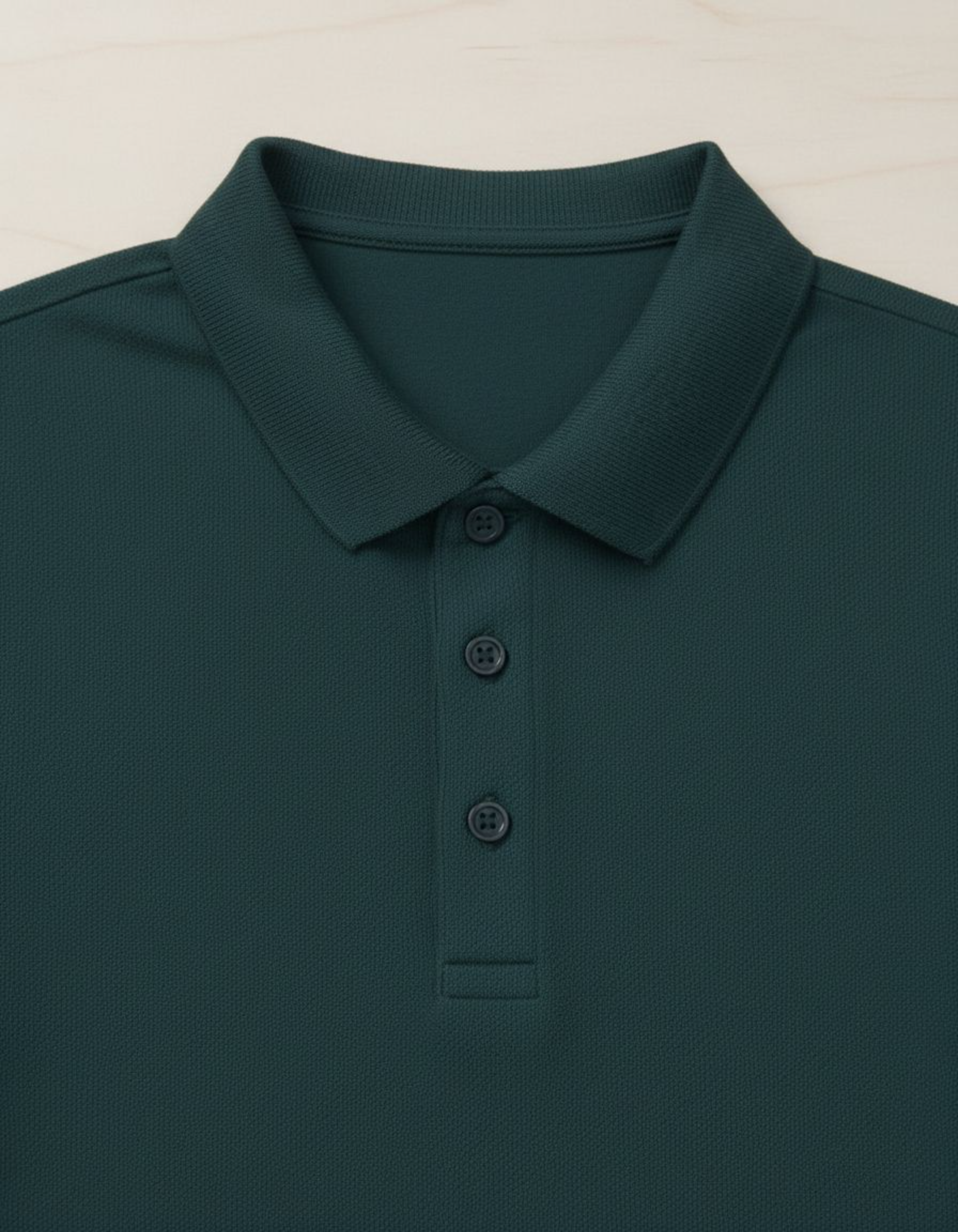 Solid Petrol Blue Regular Fit Polo T-Shirt