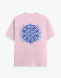 Baby Pink Serpentile Printed T-Shirt