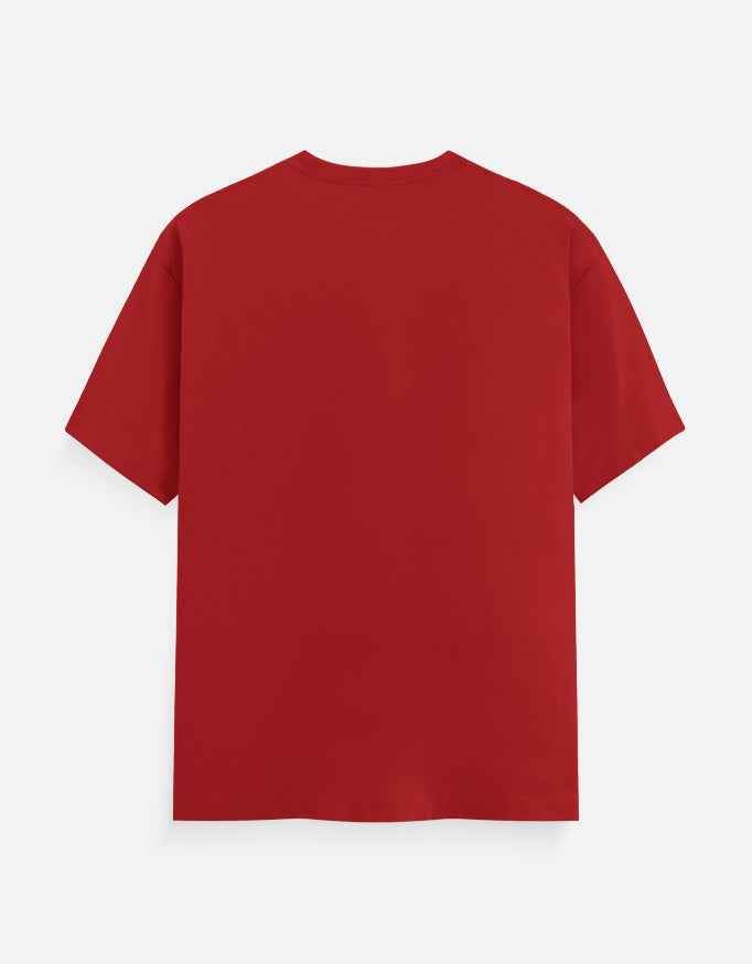 Red Campione Corsa Typography T-Shirt