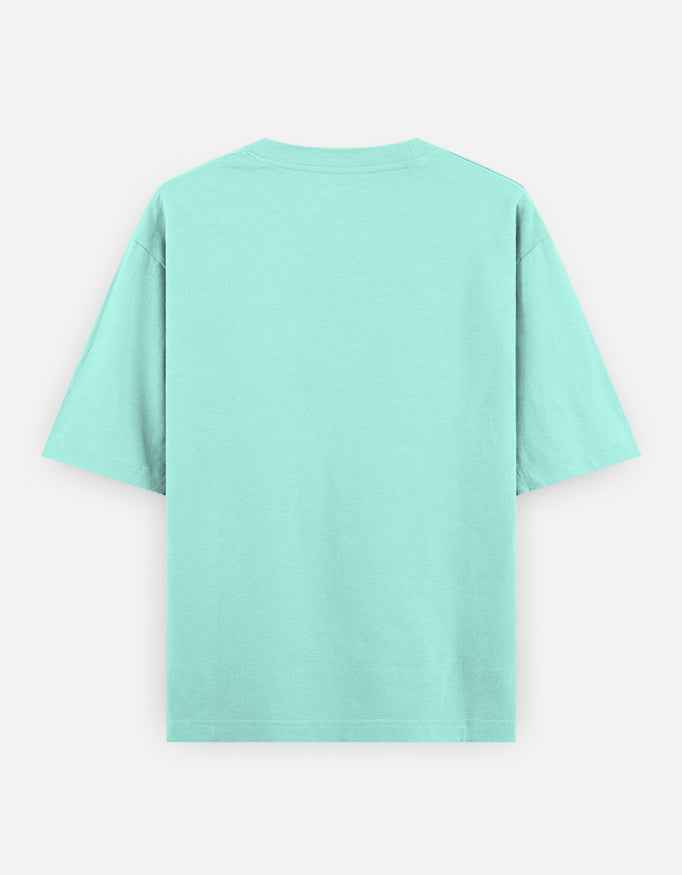 Mint Don't Think Twice Oversized Typography T-Shirt