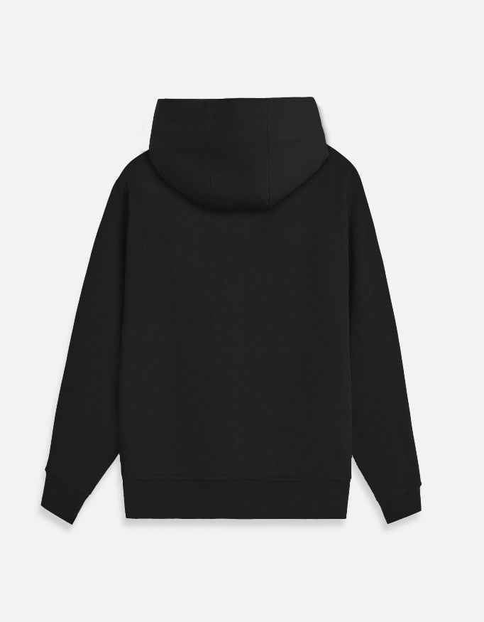 Basic Black Zipped Hoodie