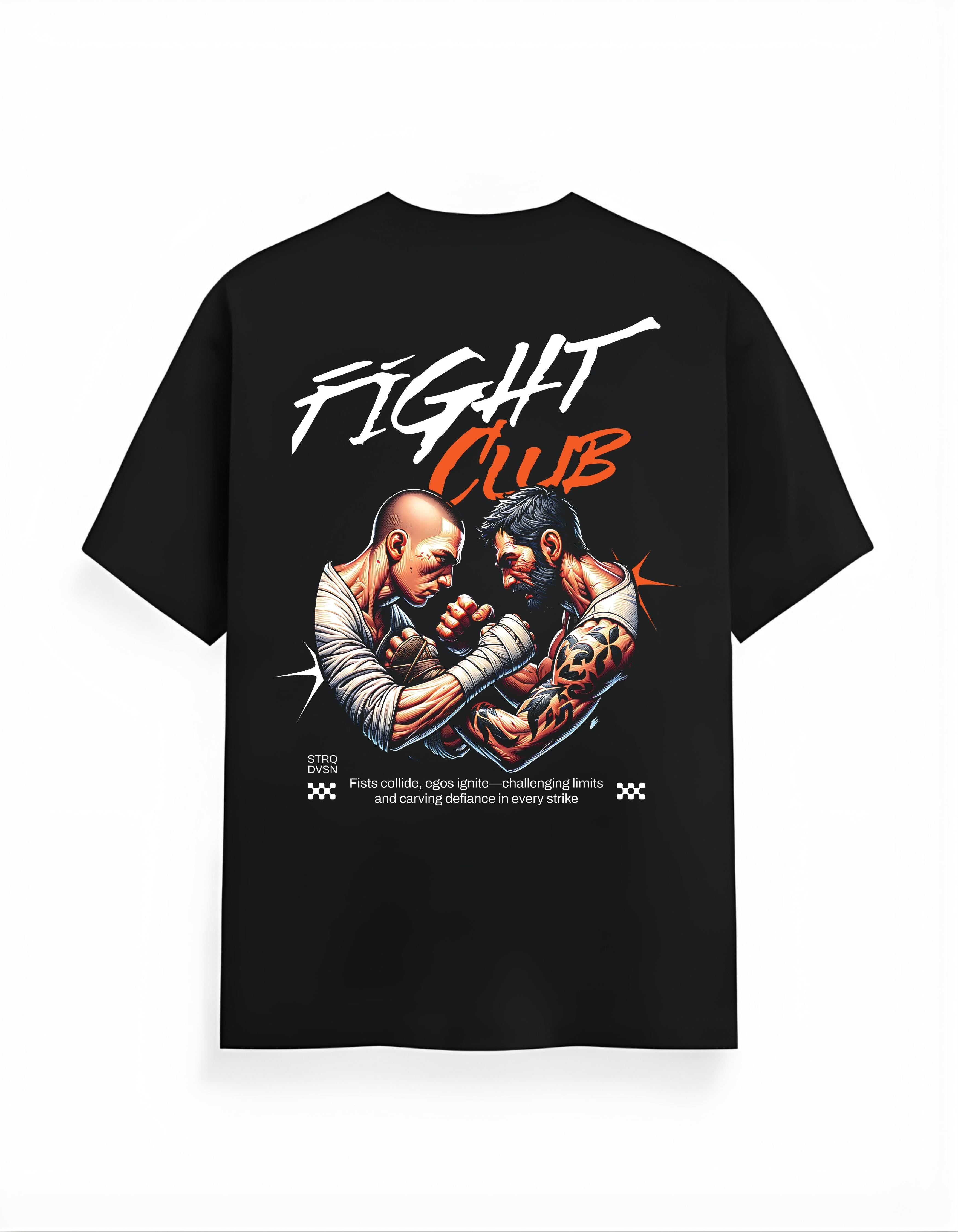 Black Fight Club Printed T-Shirt