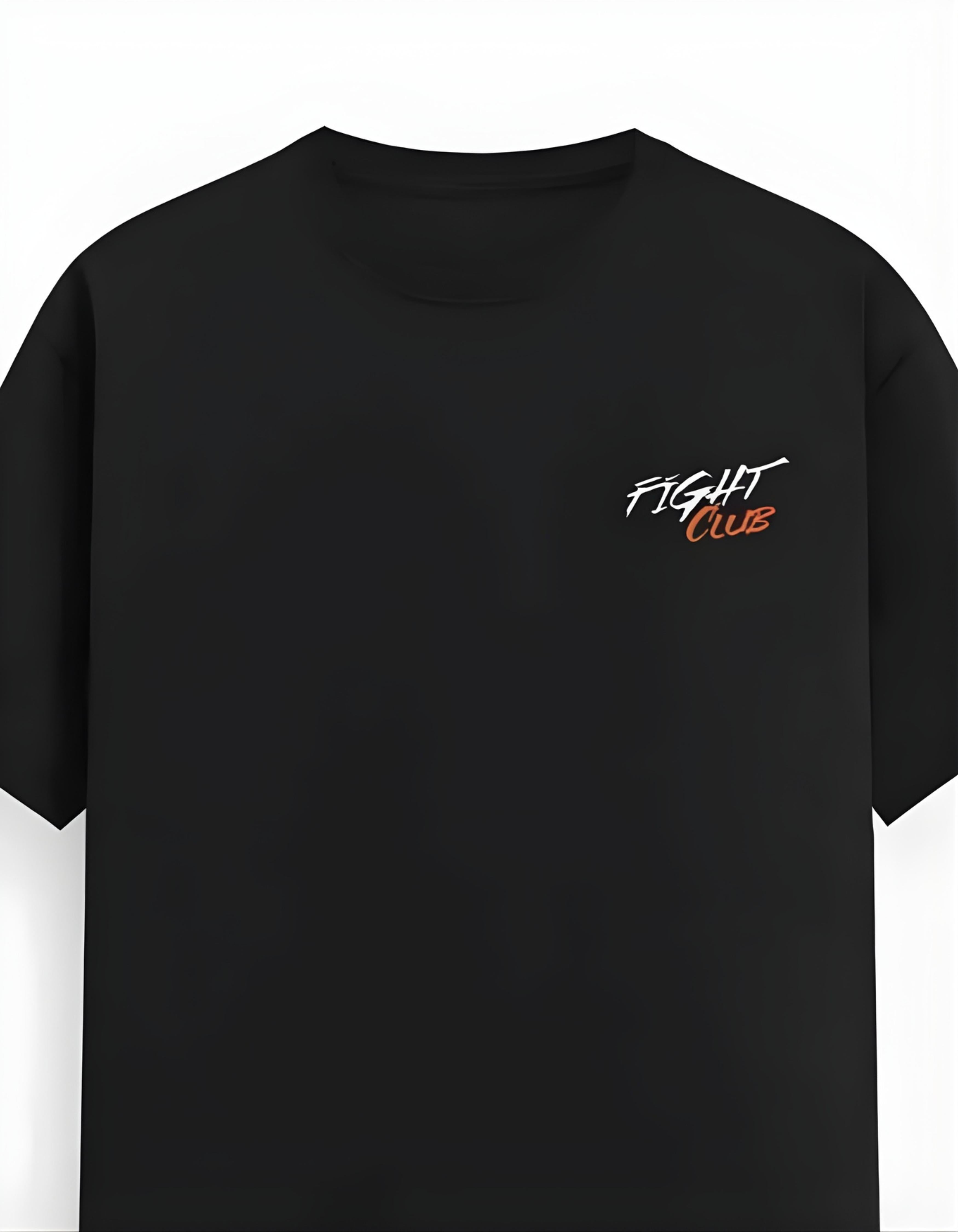 Black Fight Club Printed T-Shirt