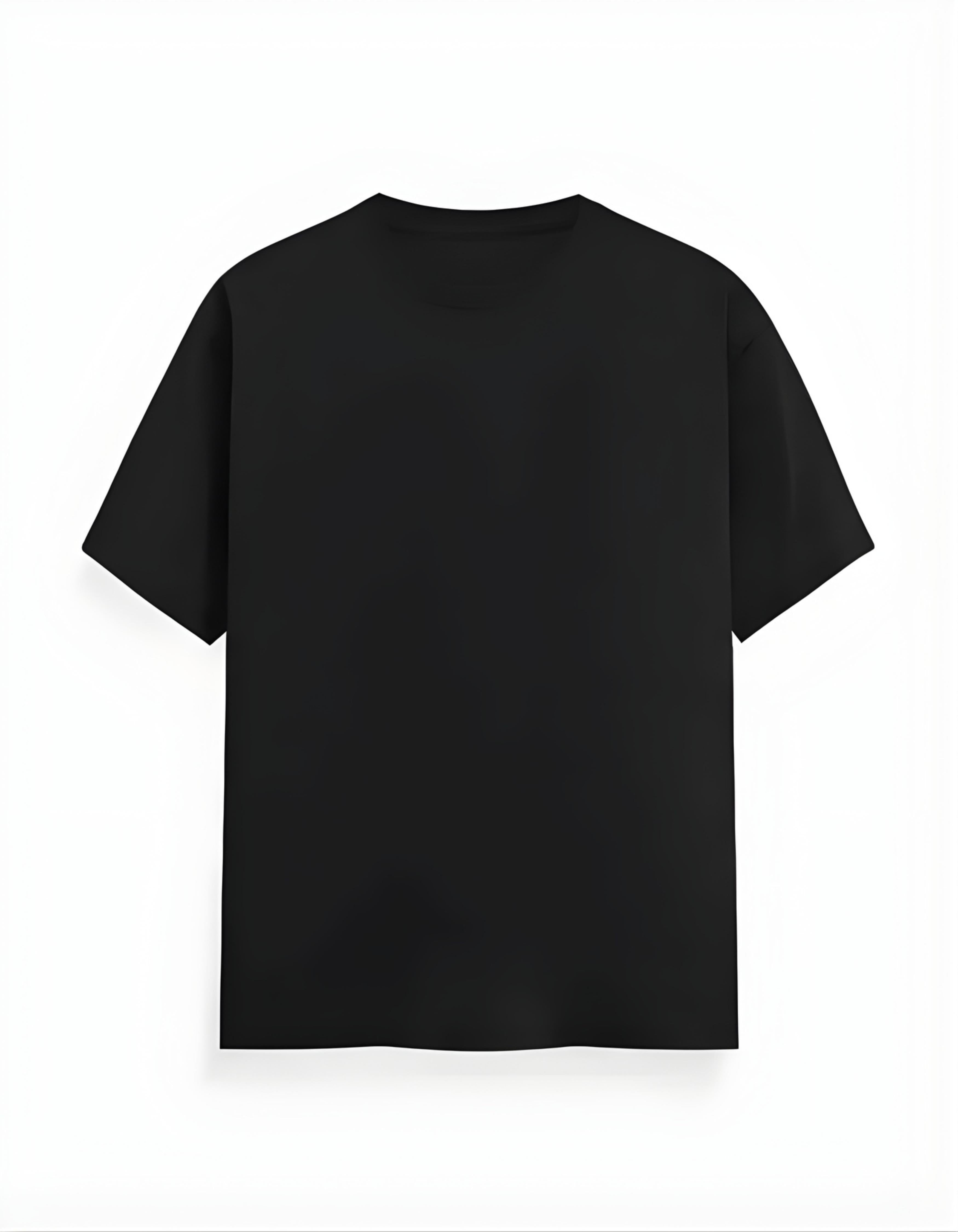 Black Modern Hearts Club Printed T-Shirt