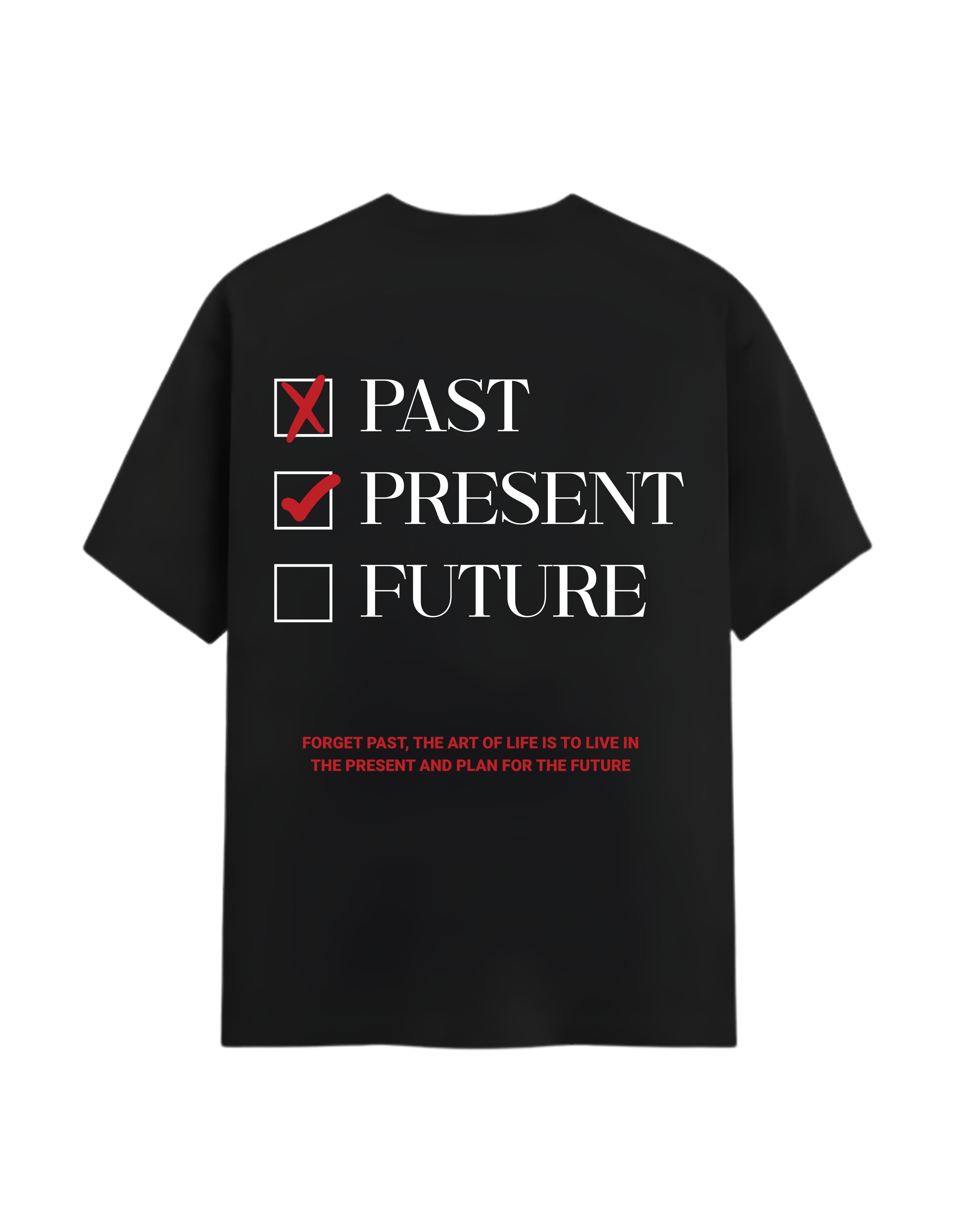 Black Plan Future Typography T-Shirt