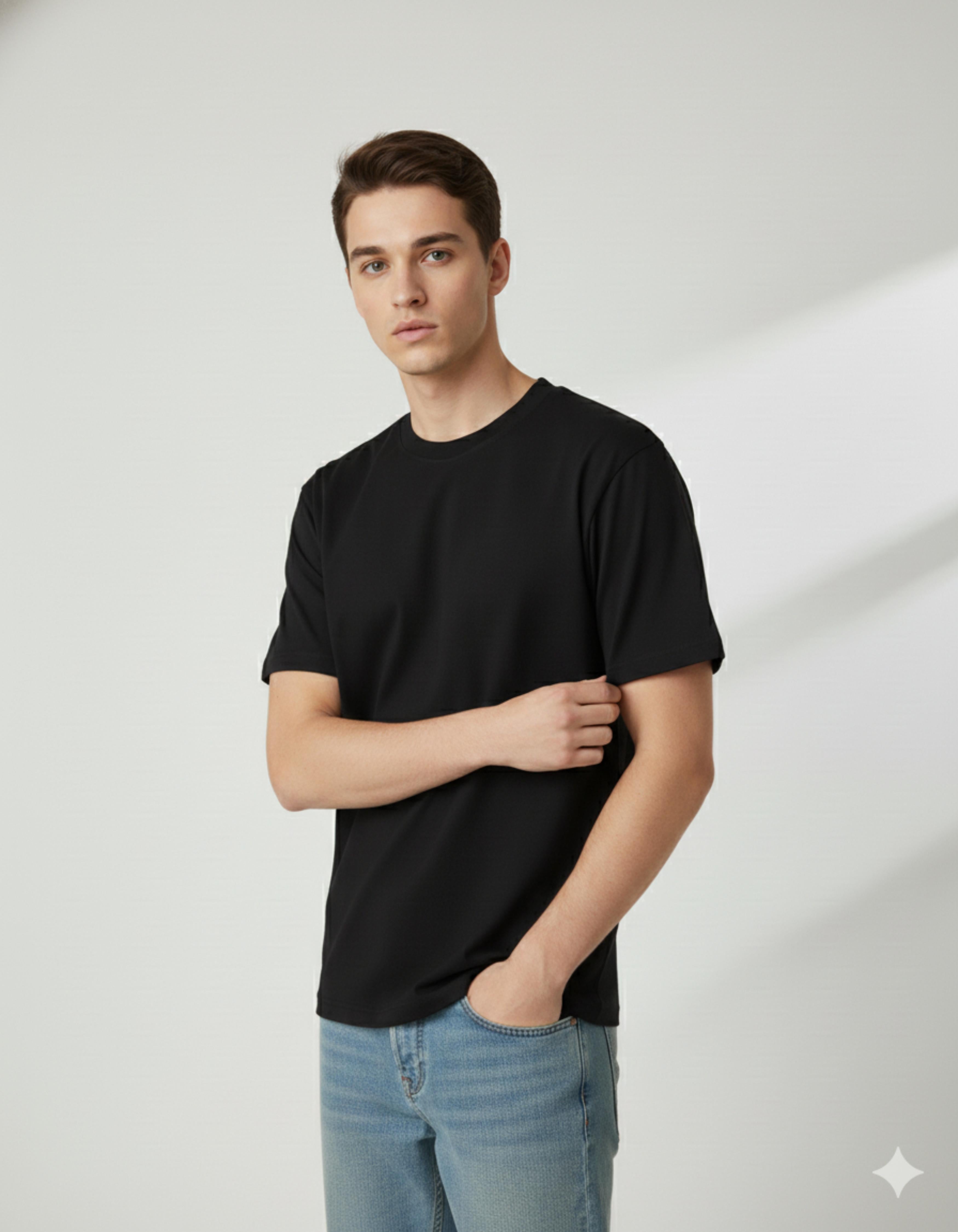 Black Plan Future Typography T-Shirt