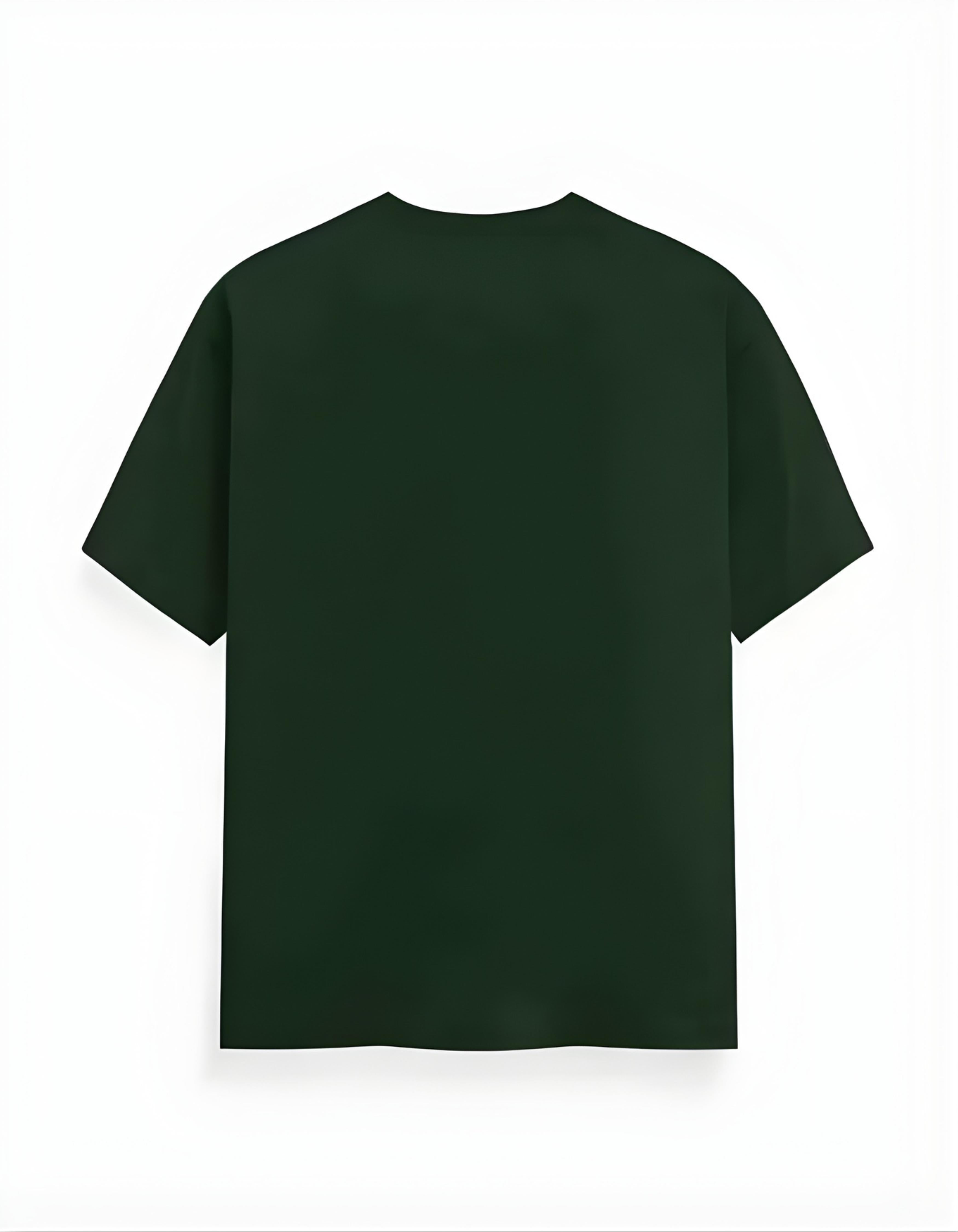 Bottle Green PowerDrive Printed T-Shirt