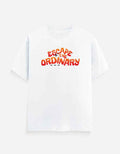 White Escape The Ordinary Typography T-Shirt
