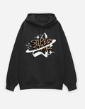 Black SuperStar Typography Oversized Hoodie