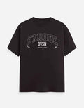 Coffee Brown Stroqe Dvsn Typography T-Shirt