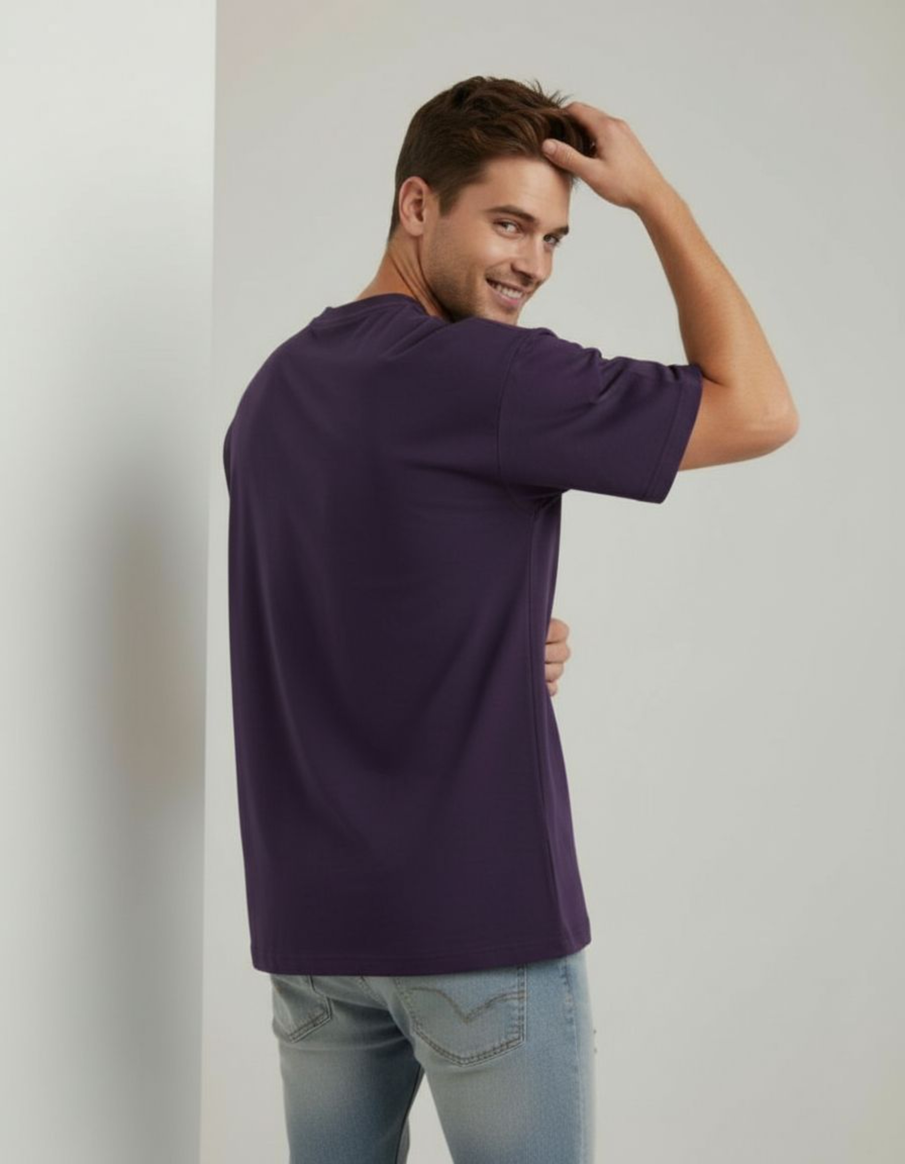 Purple Love is Everything Oversized Typography T-Shirt