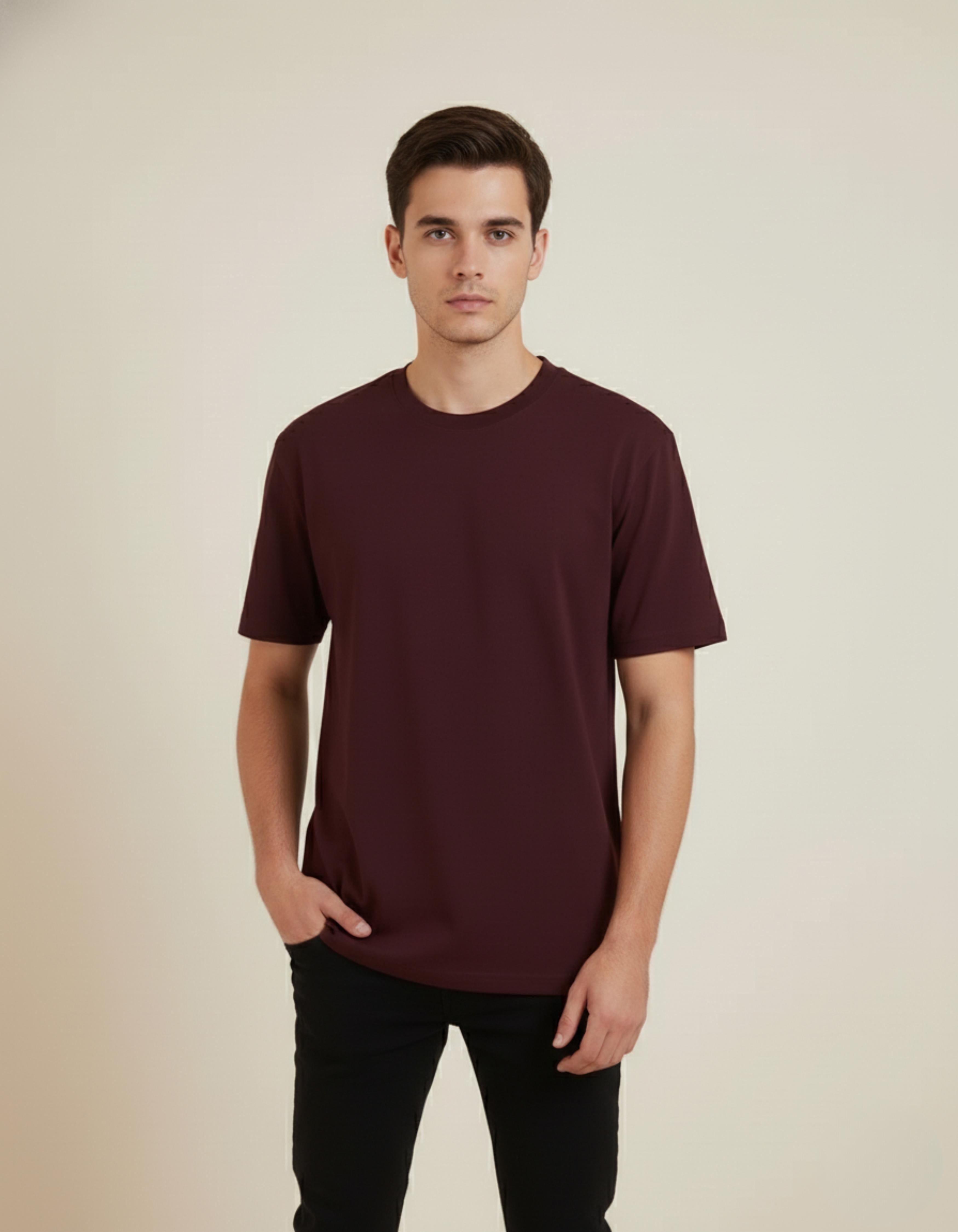 Maroon Danger Zone Typography T-Shirt