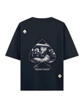 Navy Blue Enough to Rule Printed Oversized T-shirt