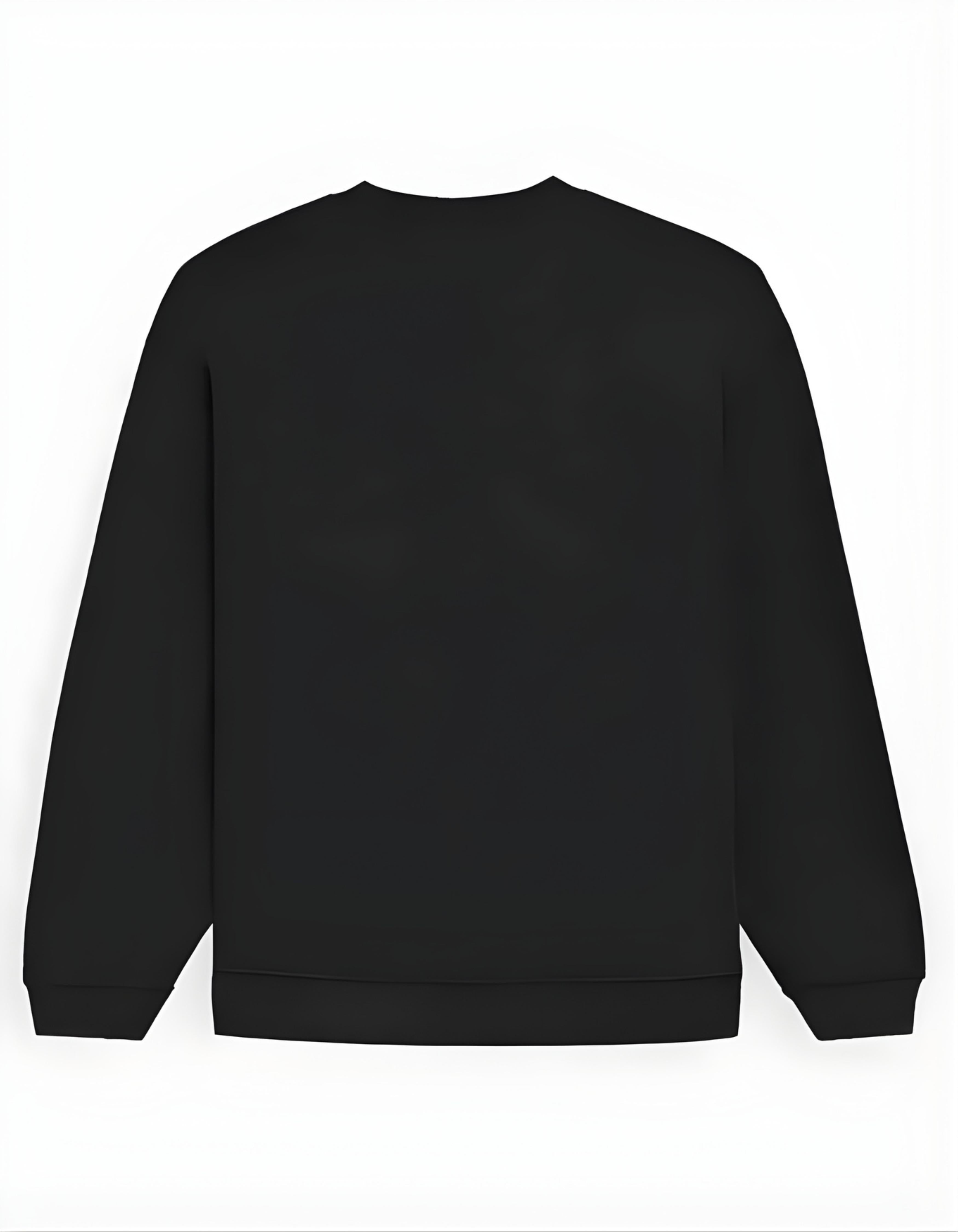 Black Now Yours Typography Oversized Sweatshirt