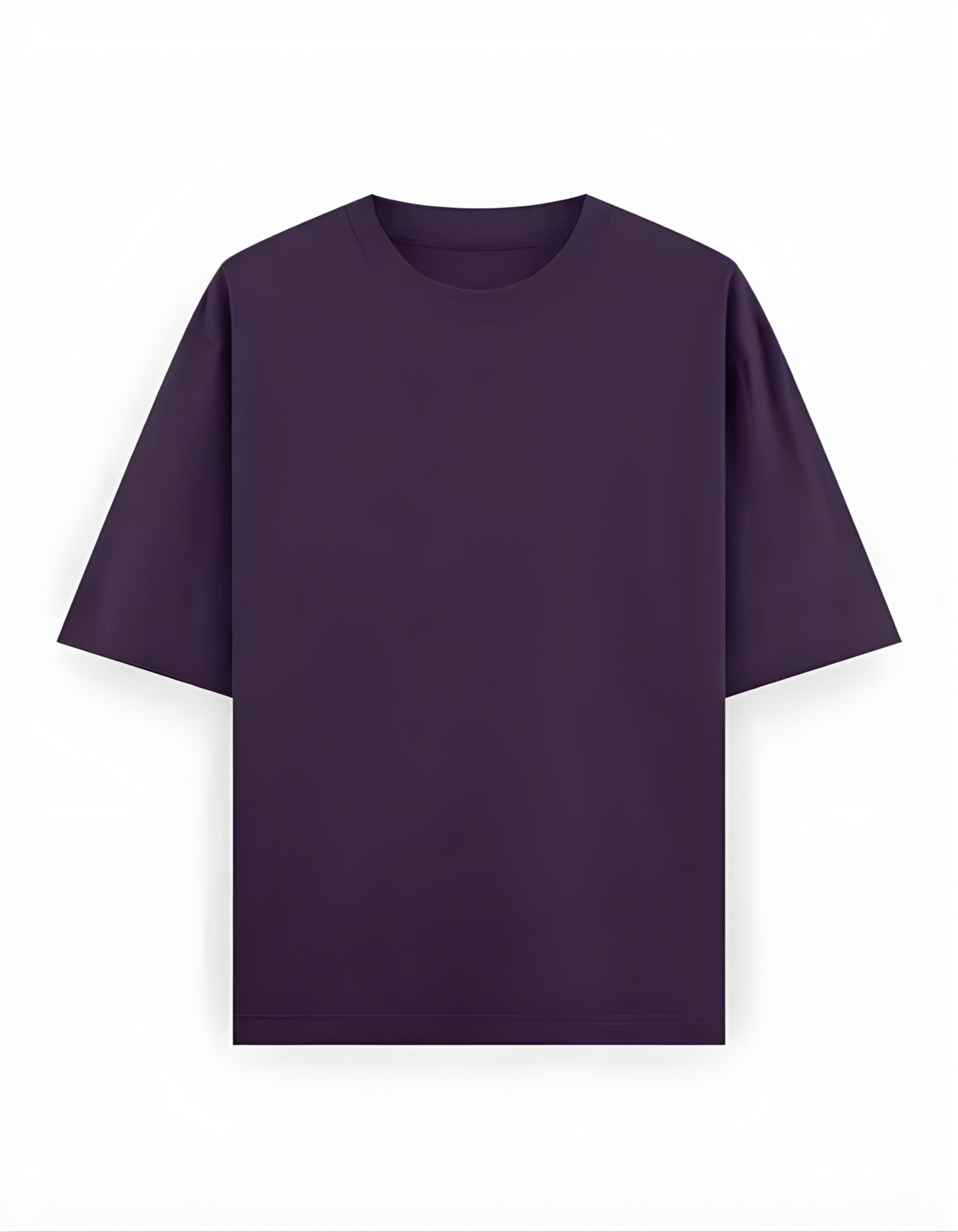 Purple Supreme Riders Printed Oversized T-Shirt