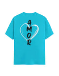 Sky Blue Amor Printed T-Shirt
