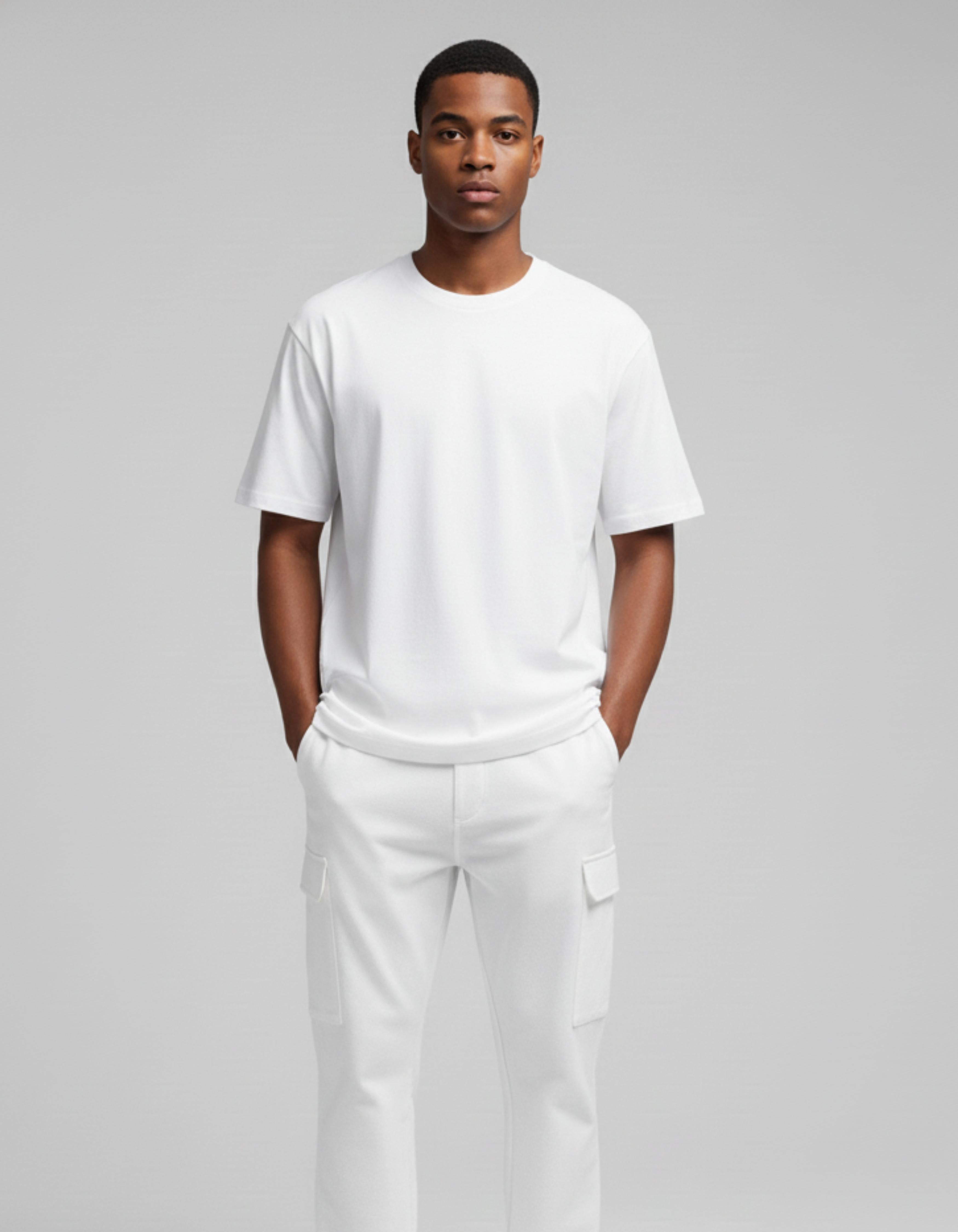 White California Beach Resort Printed T-Shirt