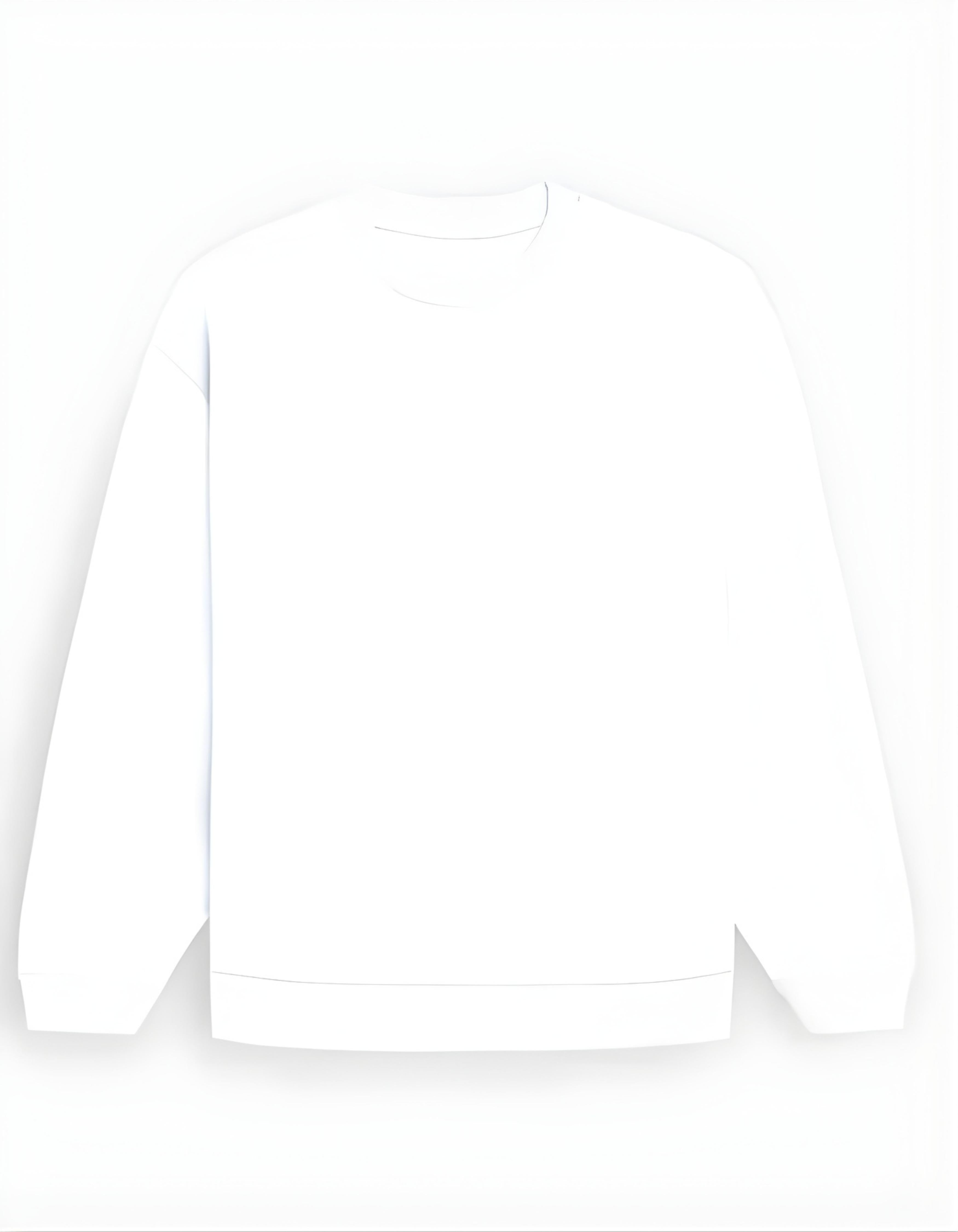 White Echoes of Earth Printed Oversized Sweatshirt