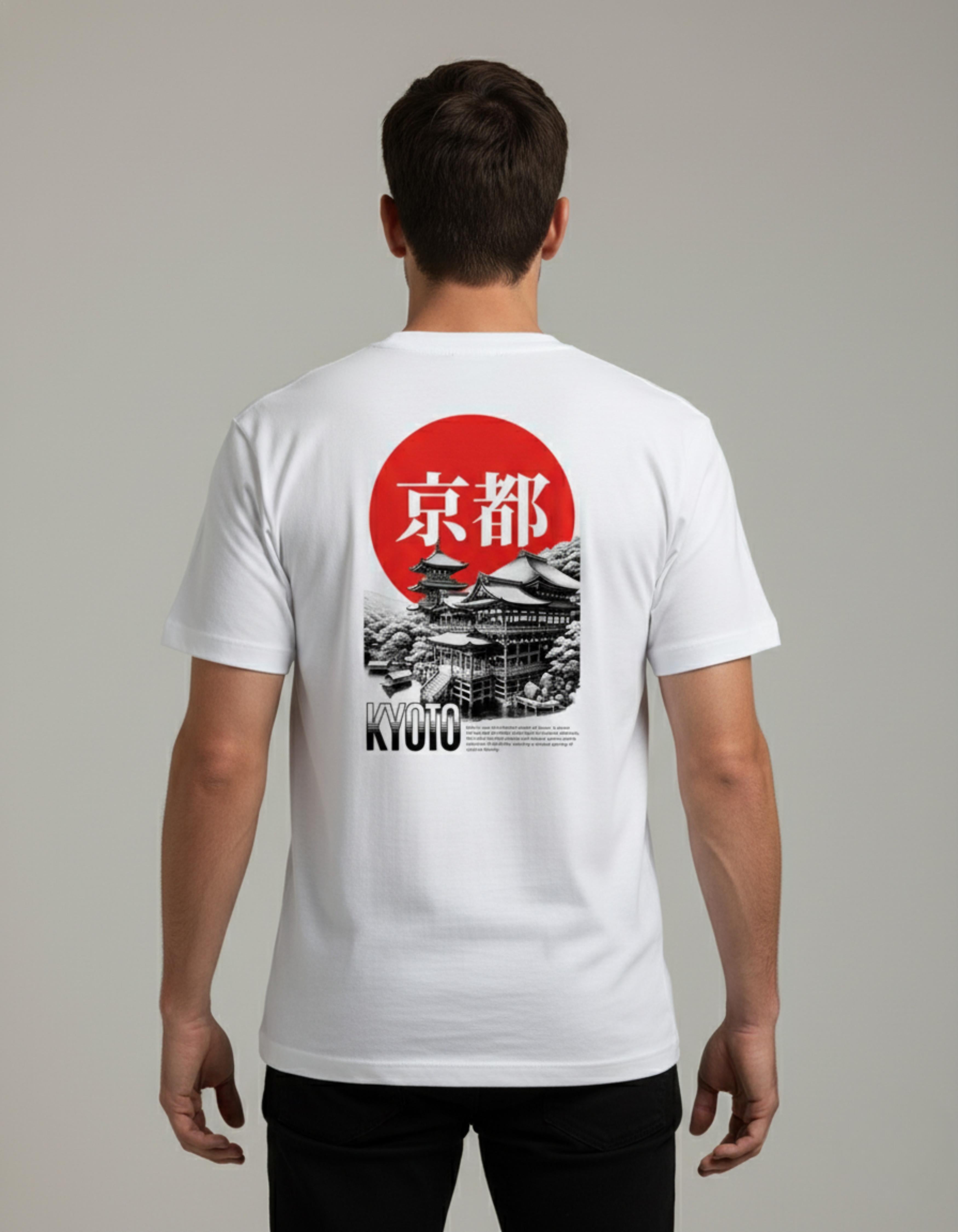 White Kyoto Printed T-Shirt