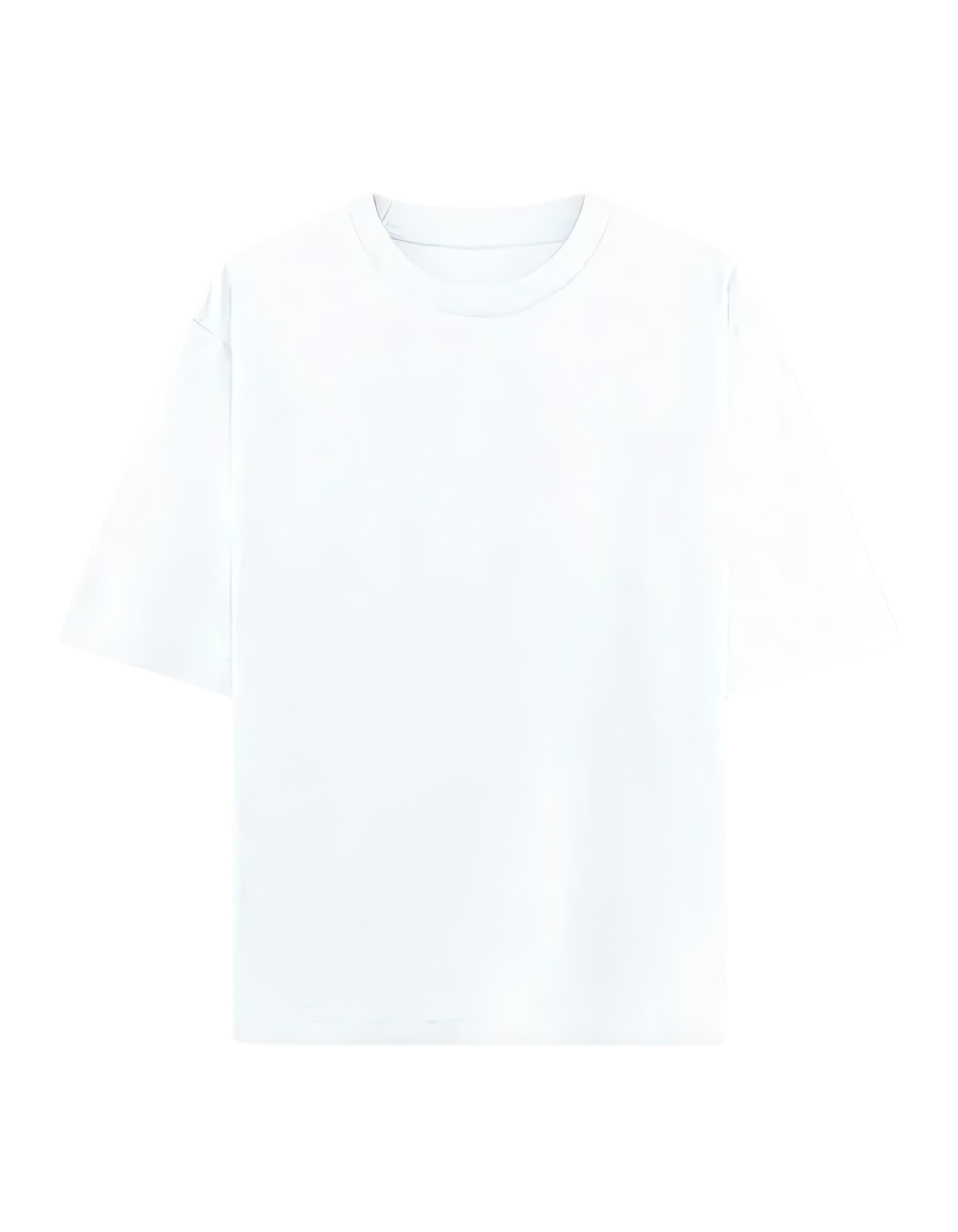 White Stay Chill Printed Oversized T-Shirt