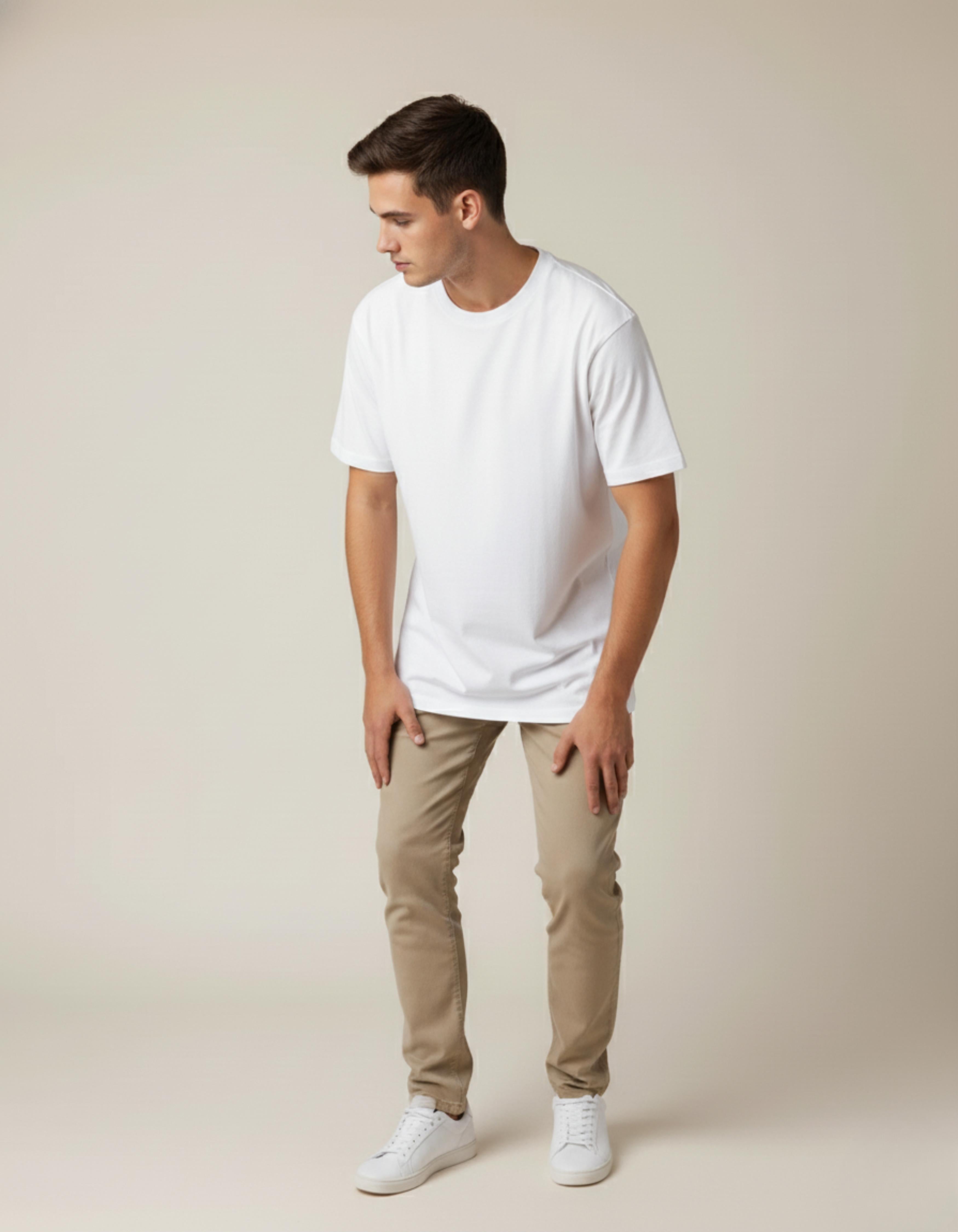 White West Coast Typography T-Shirt