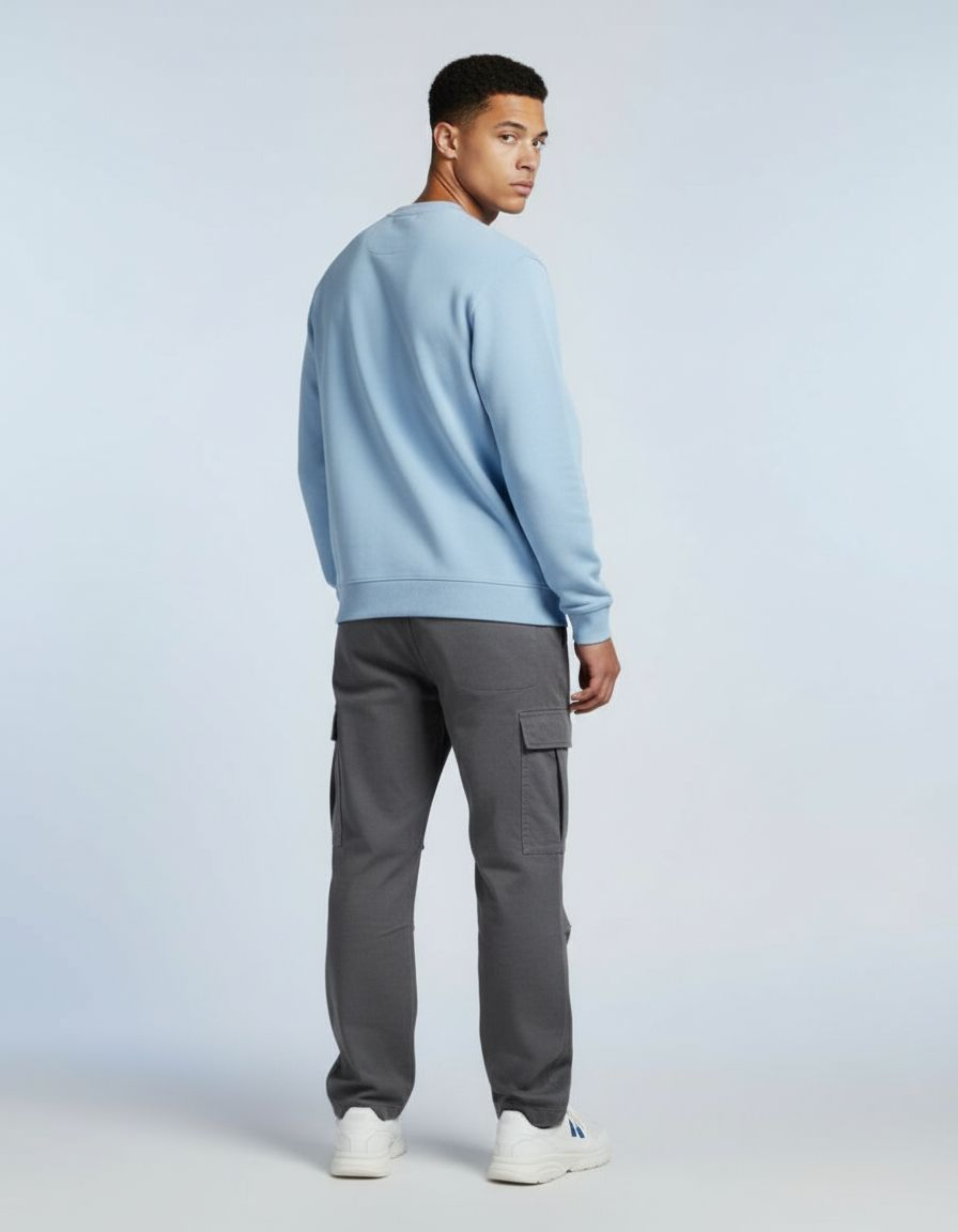 Solid Baby Blue Sweatshirt