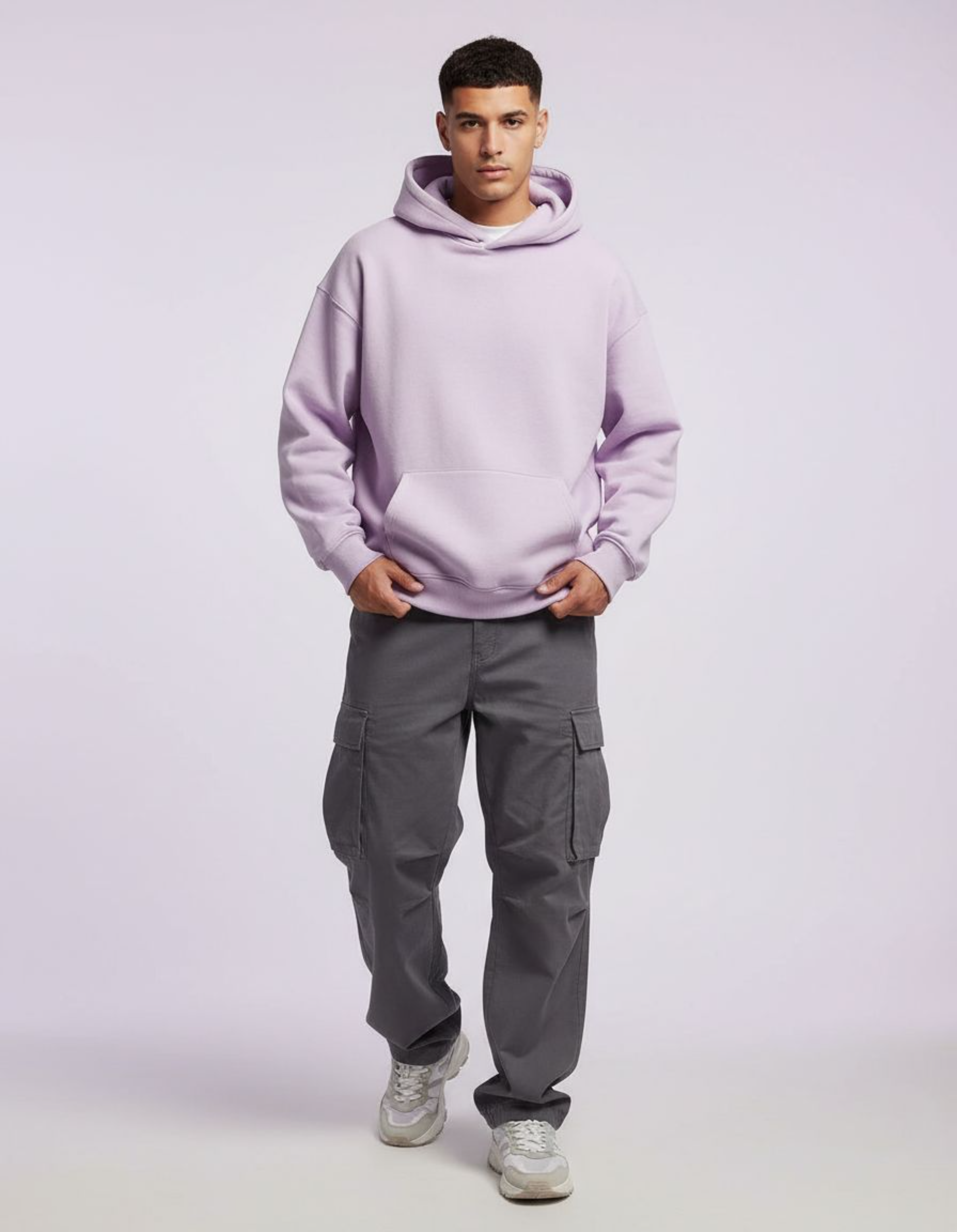 Basic Baby Pink Oversized Hoodie