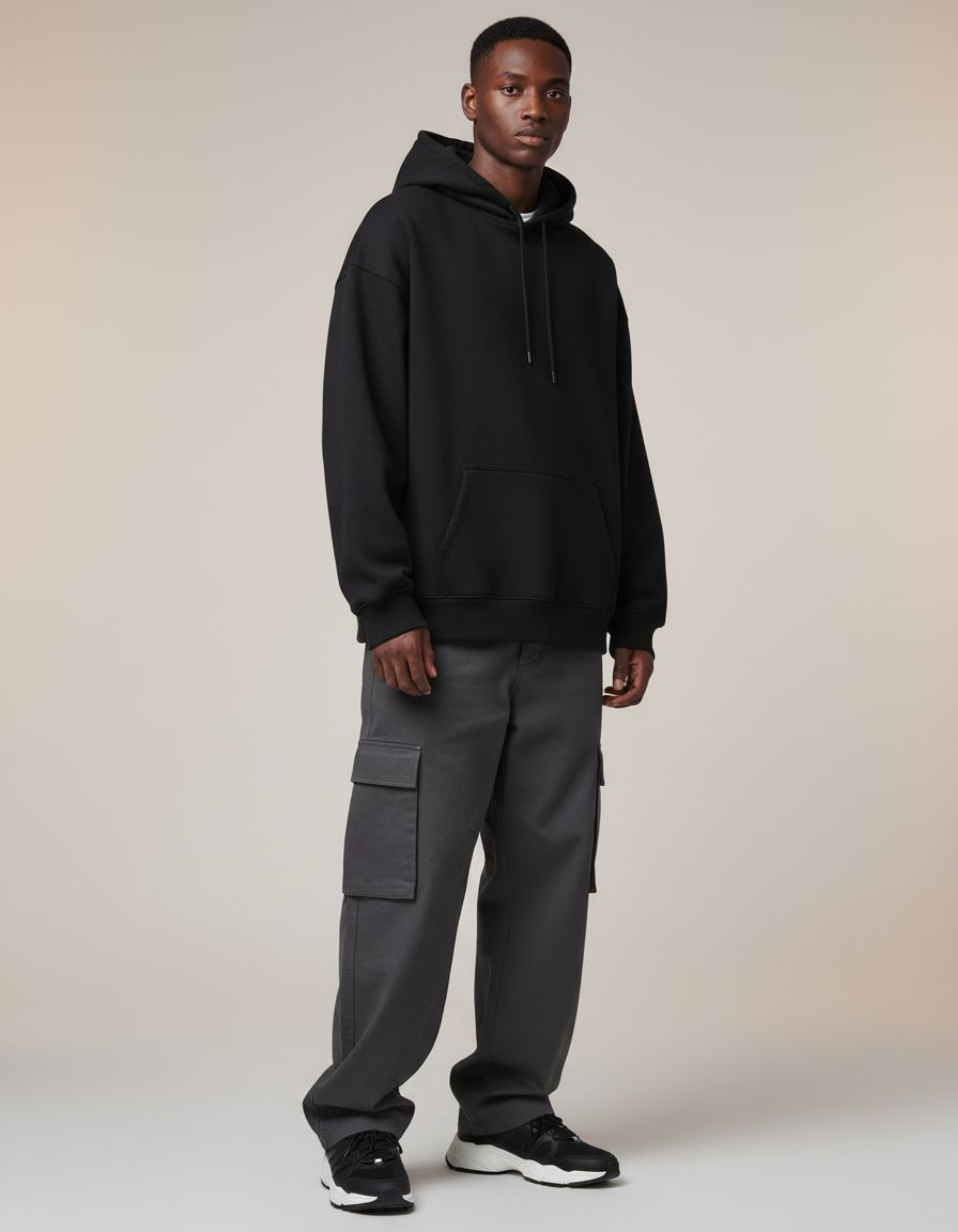 Basic Black Oversized Hoodie