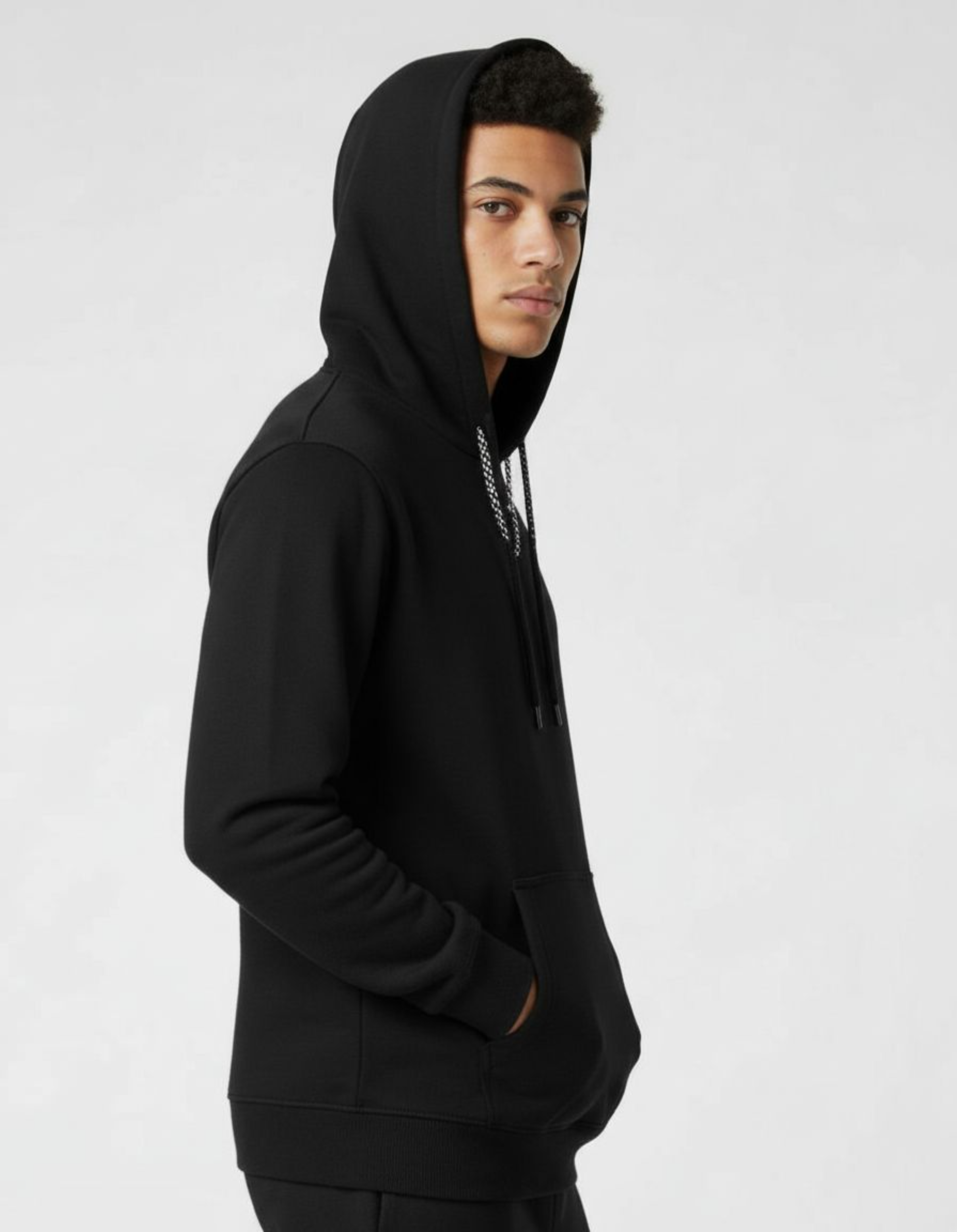 Solid Black Hoodie