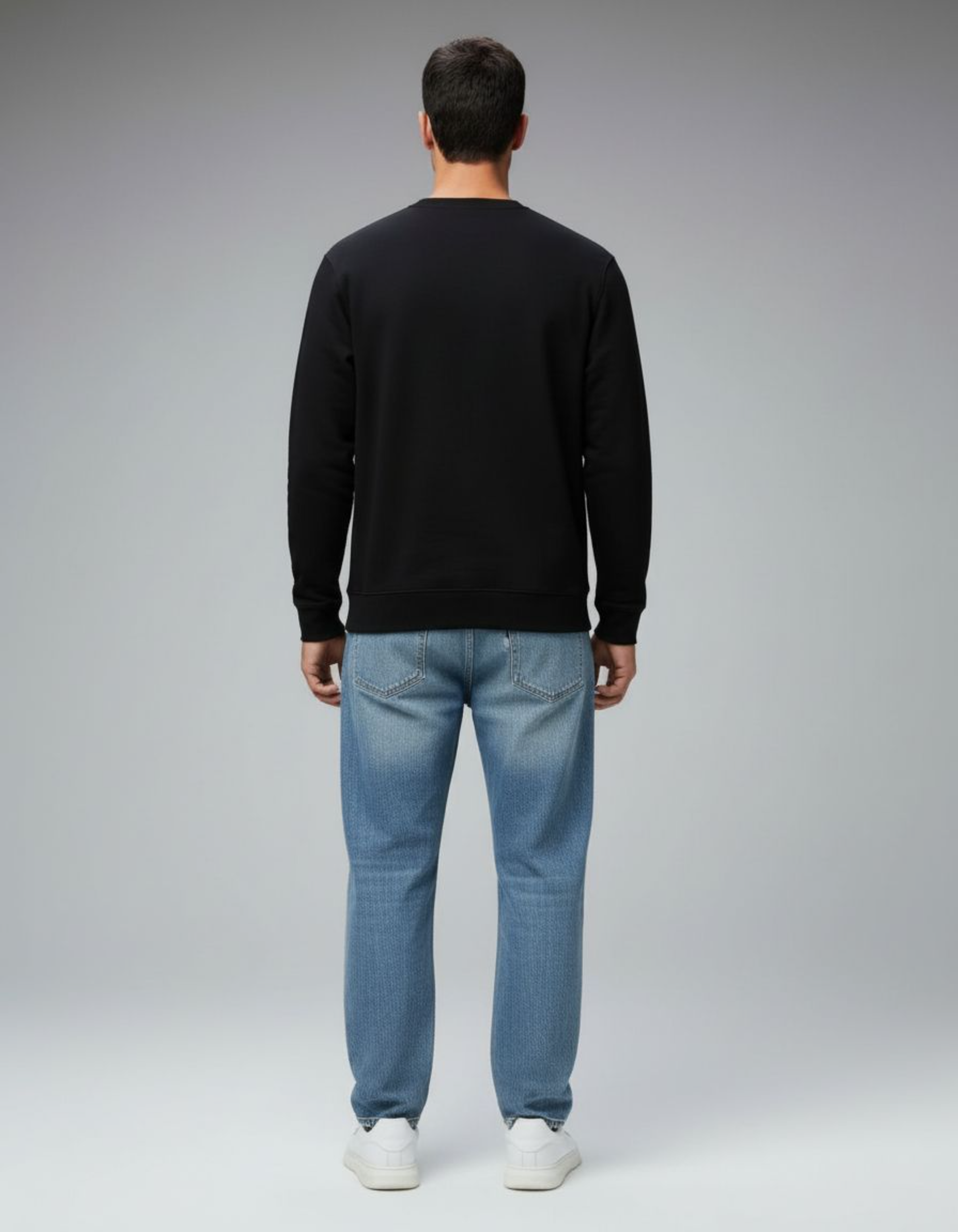 Solid Black Sweatshirt