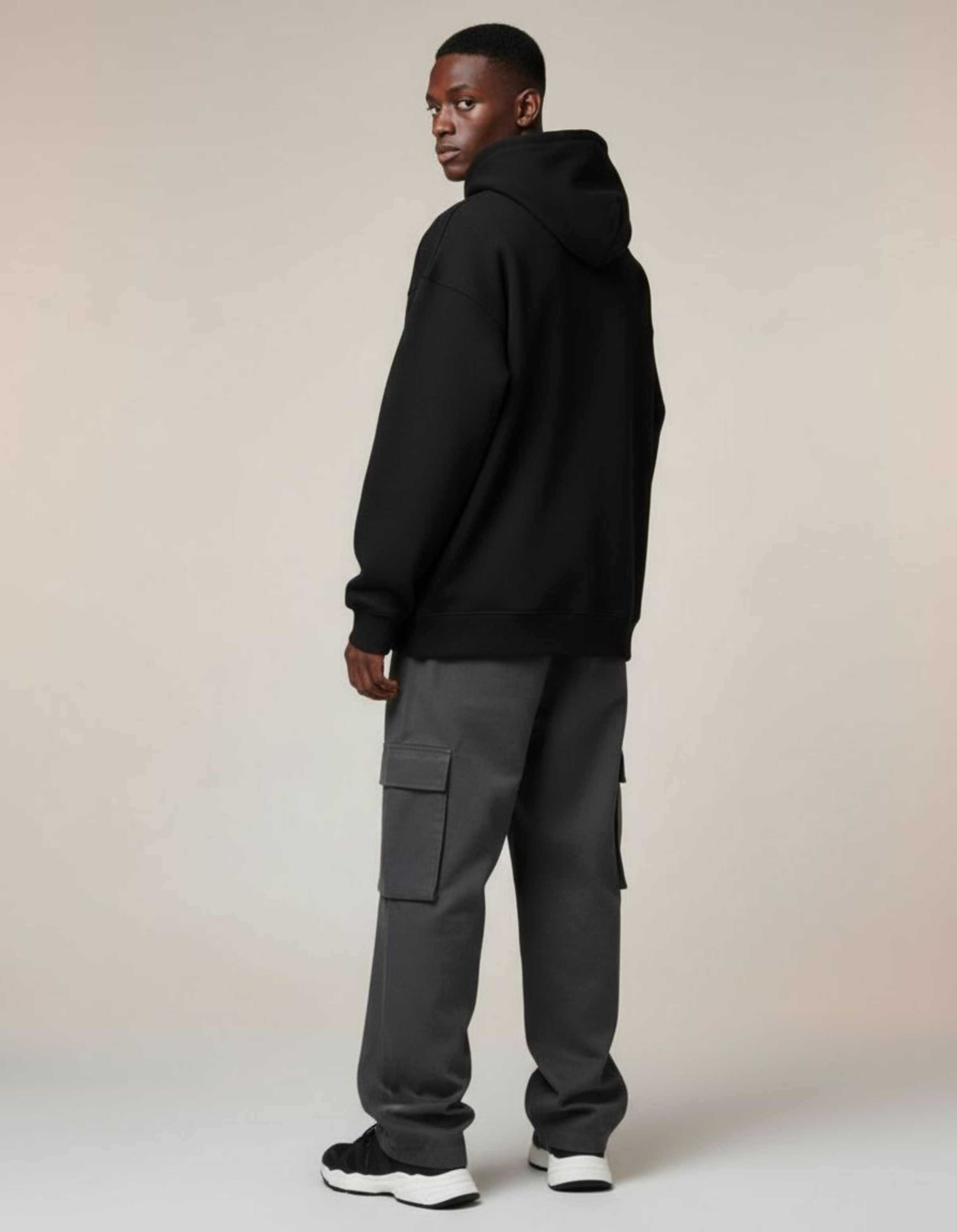 Basic Black Oversized Hoodie