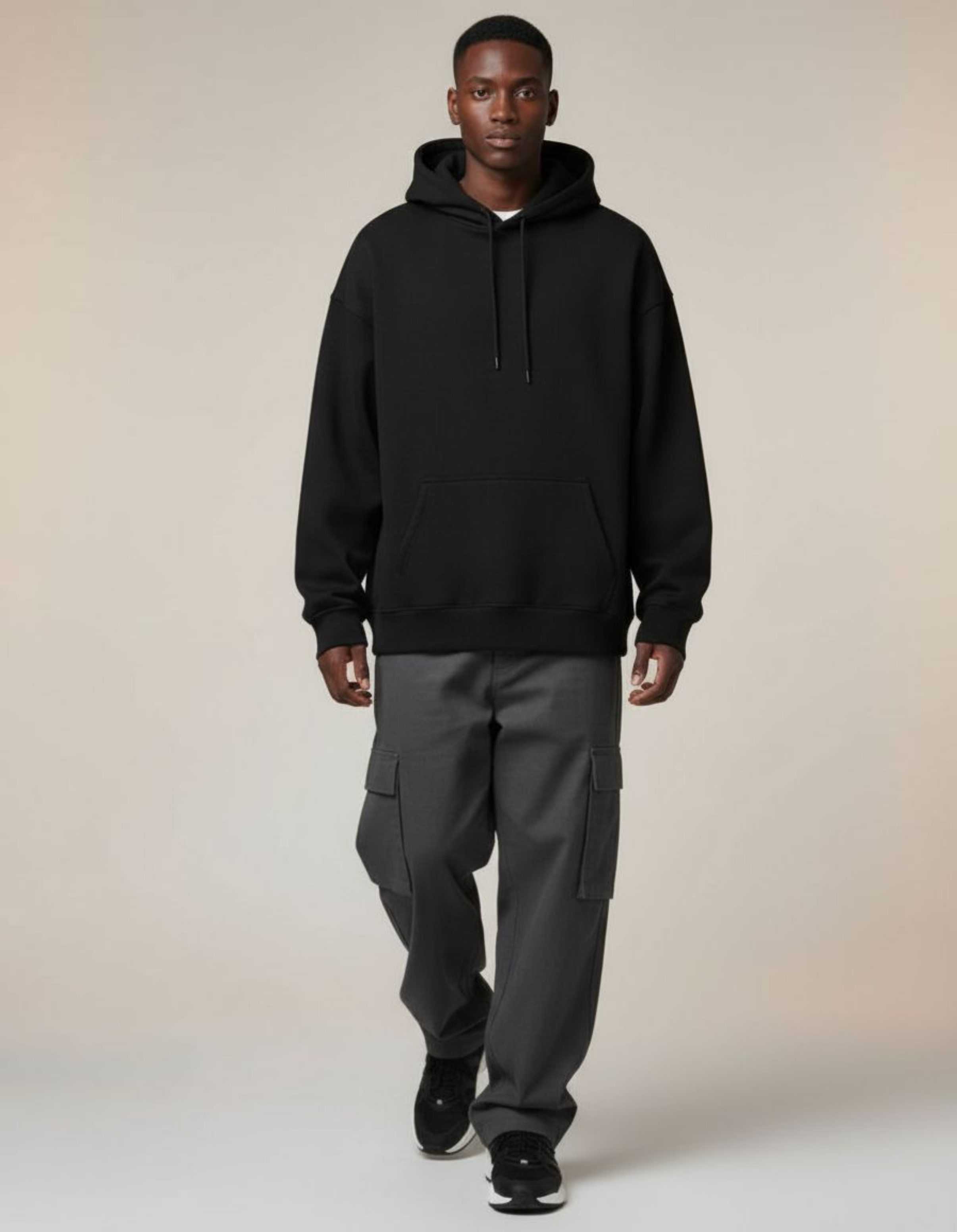 Basic Black Oversized Hoodie