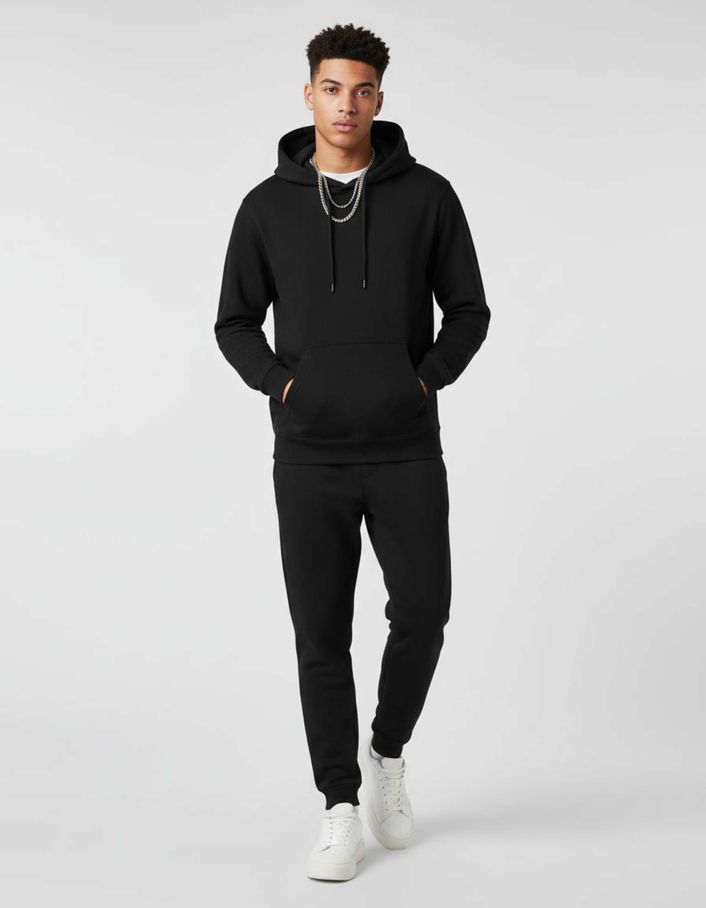 Solid Black Hoodie