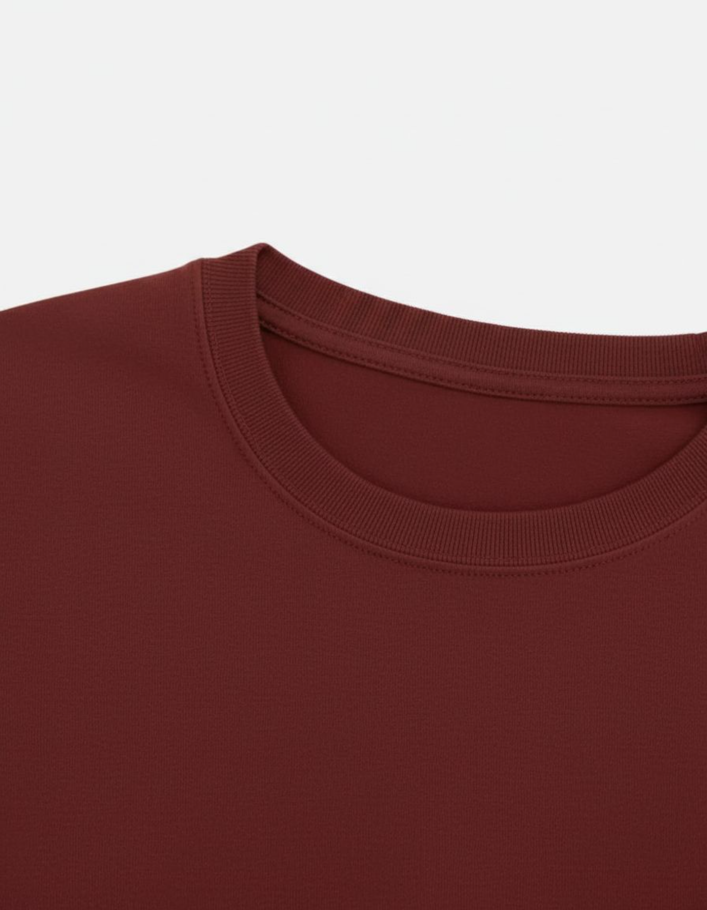 Solid Brick Red Regular Fit T-Shirt