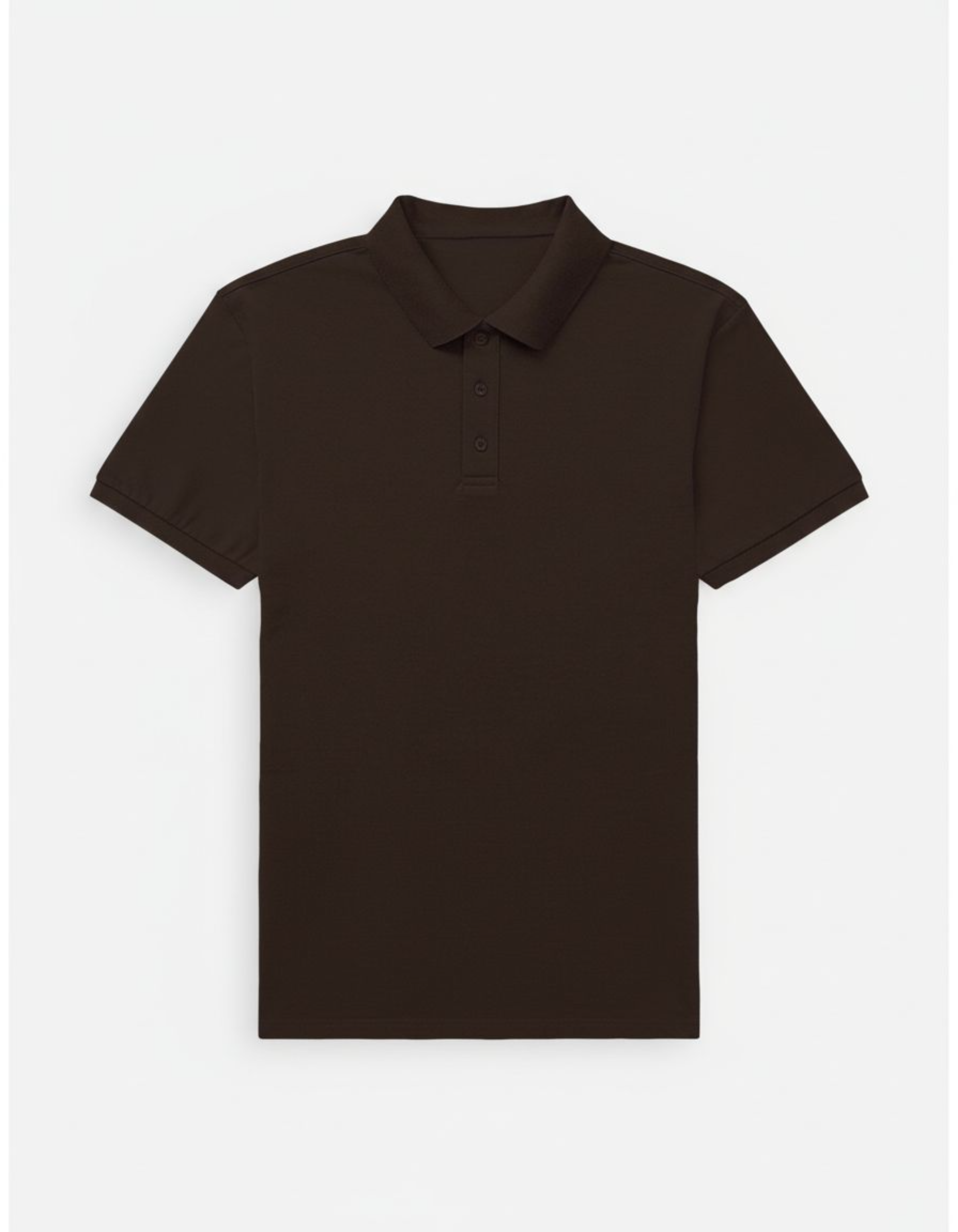Solid Brown Regular Fit Polo T-Shirt