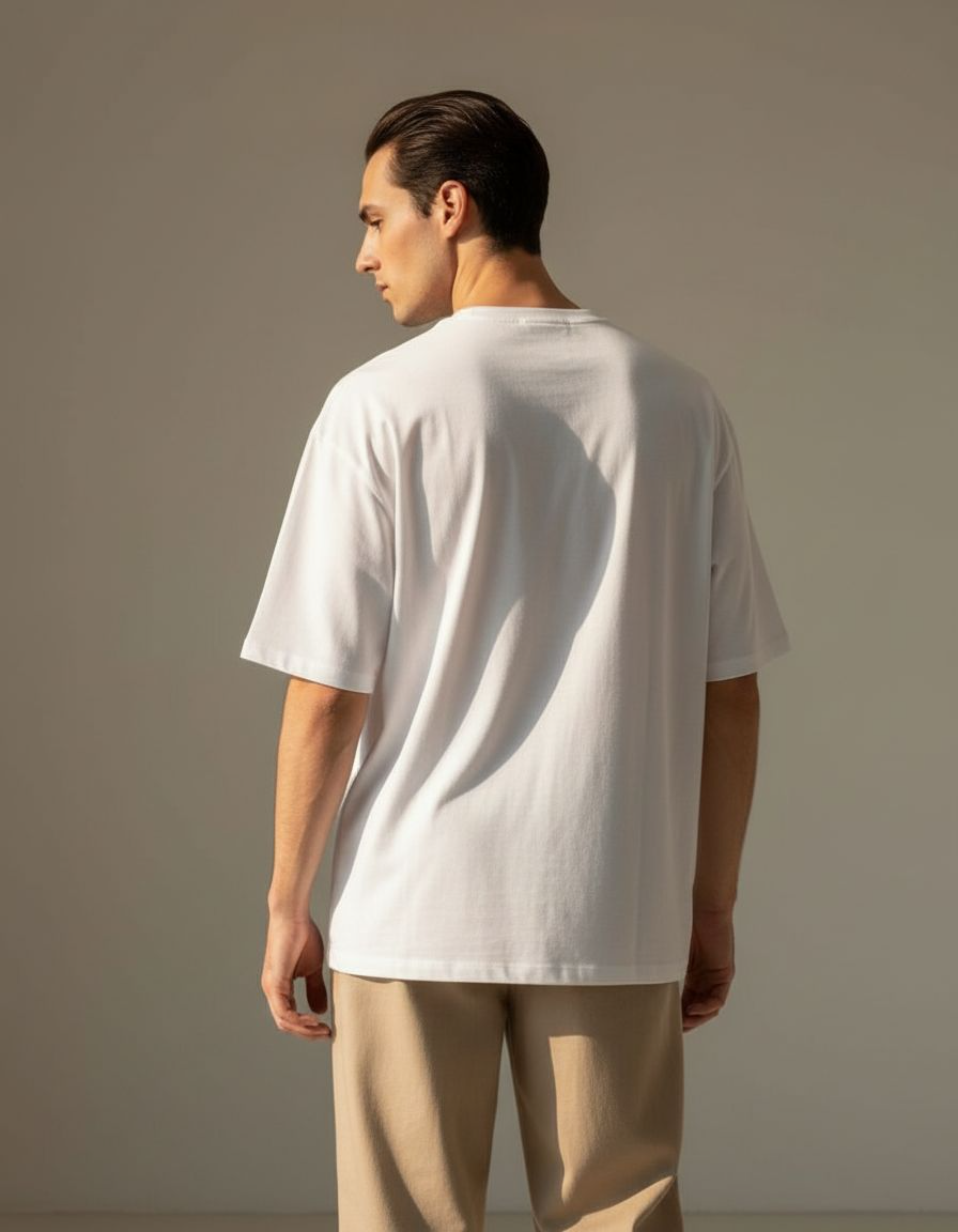 White California Printed Oversized T-Shirt