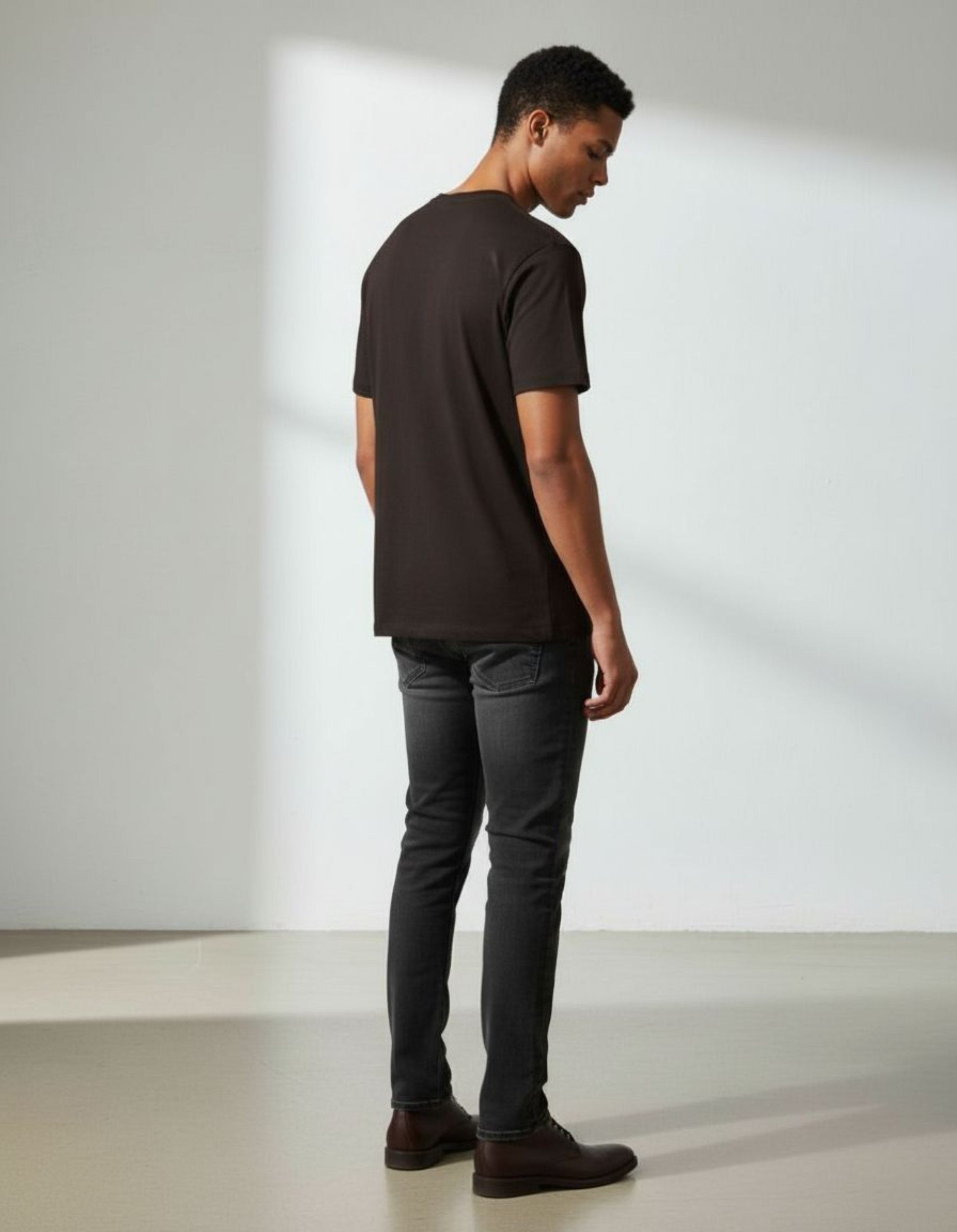 Solid Coffee Brown Regular Fit T-Shirt