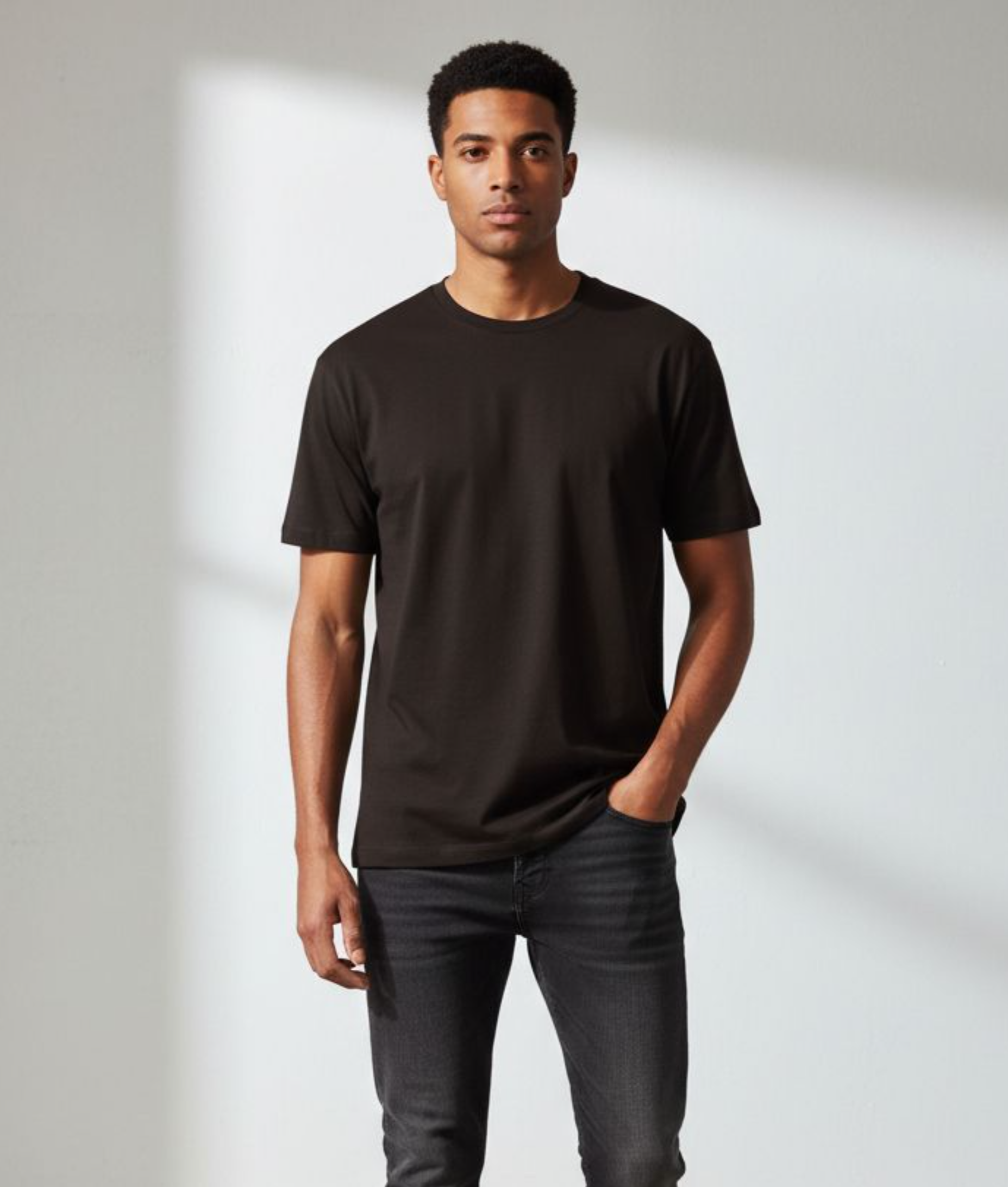 Solid Coffee Brown Regular Fit T-Shirt