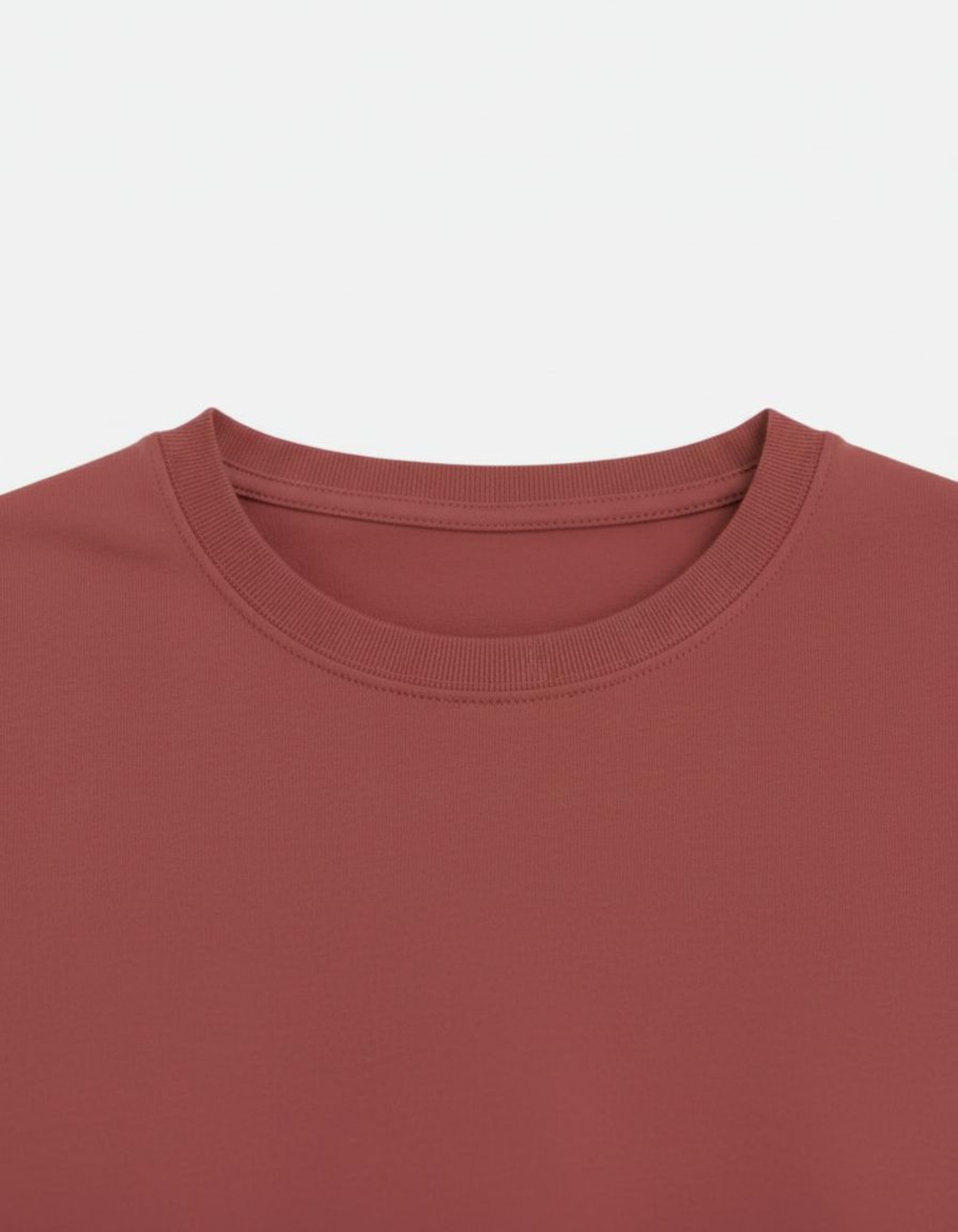 Solid Coral Regular Fit T-Shirt
