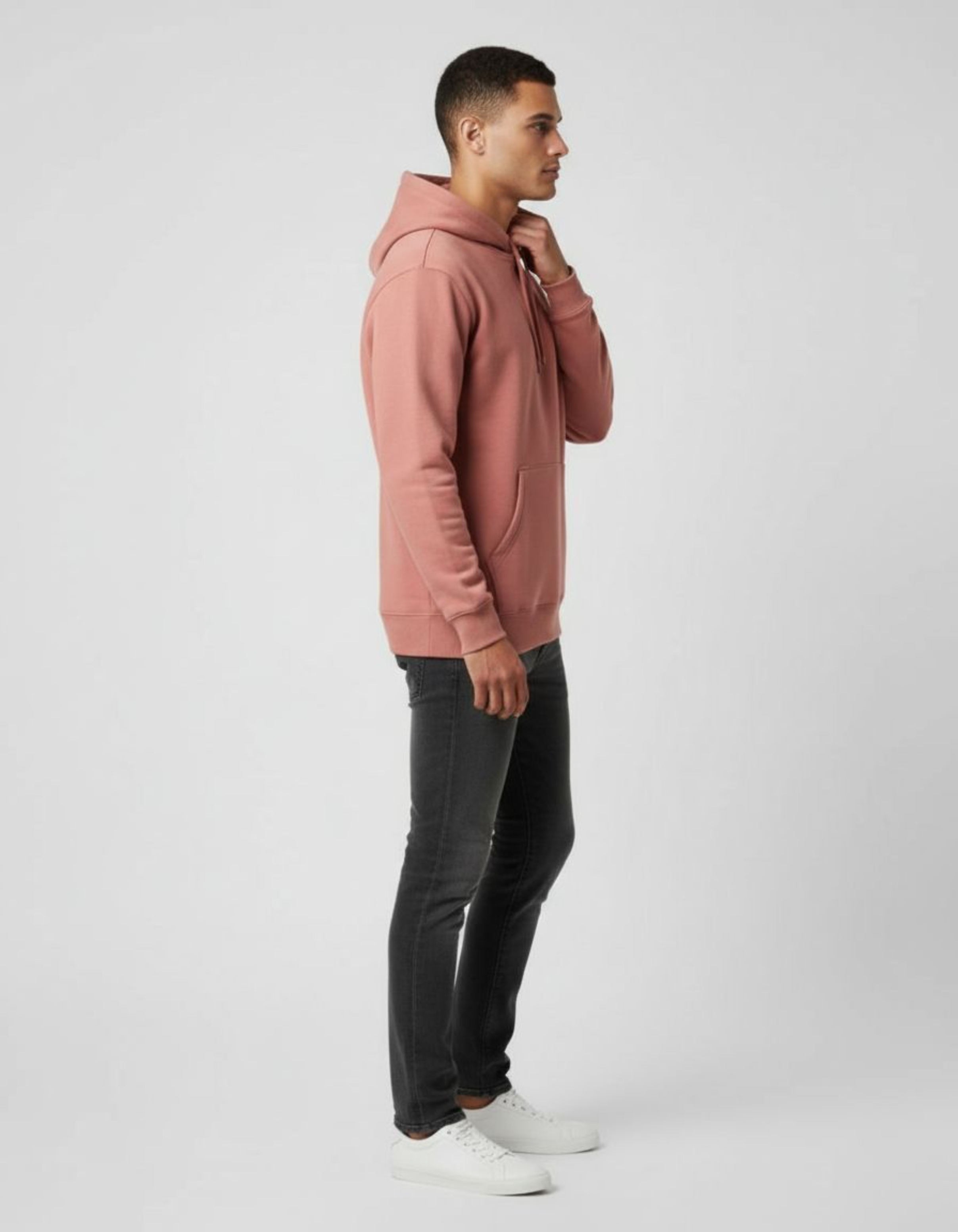 Solid Coral Hoodie