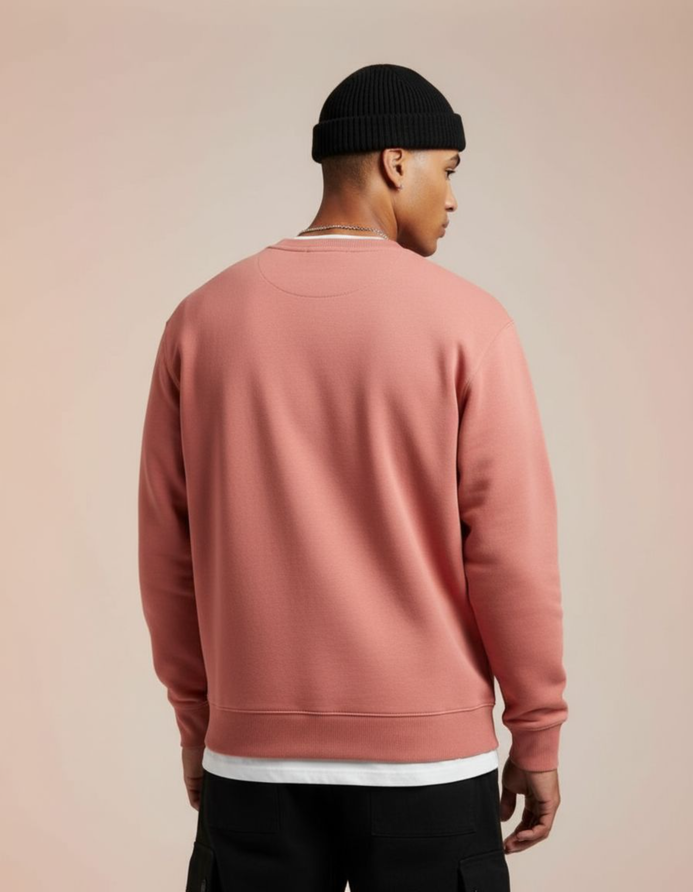 Solid Coral Sweatshirt